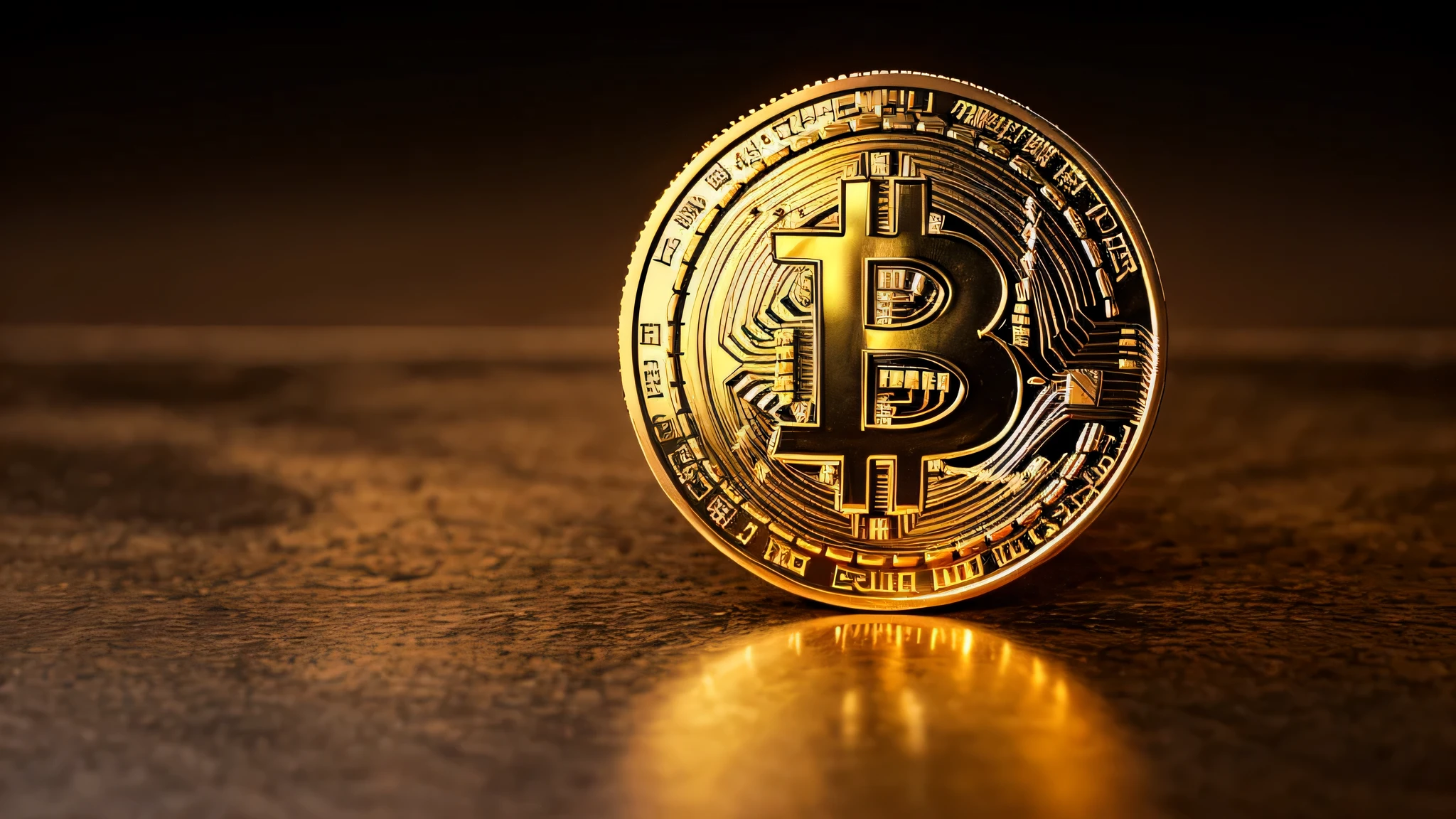 Bitcoin in old copper coin. Fractal Art Design, (Best quality, 4k, 8K, A high resolution, Masterpiece: 1.2), super detailed, (Realistic, фотоRealistic, фотоRealistic: 1.37)