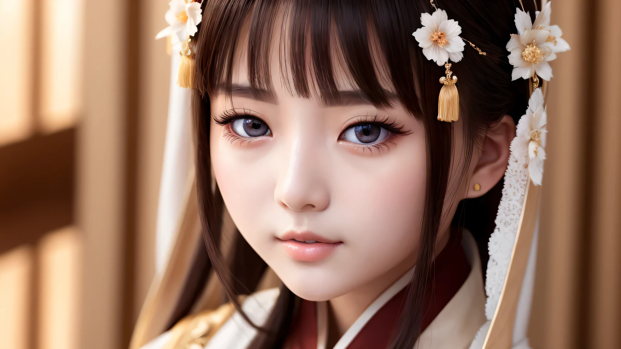 highest quality ,masterpiece, shape, very delicate and beautiful, very detailed ,CG ,unity ,8k wallpaper, wonderful, finely, masterpiece,highest quality,official art,very detailed CG unity 8k wallpaper,confused, incredibly confused, huge file size , Super detailed, High resolution, very detailed,beautiful detailed girl, very detailed eyes and face, finelyて美しい目,light shines on your face,(Hanfu:1.1),1 girl