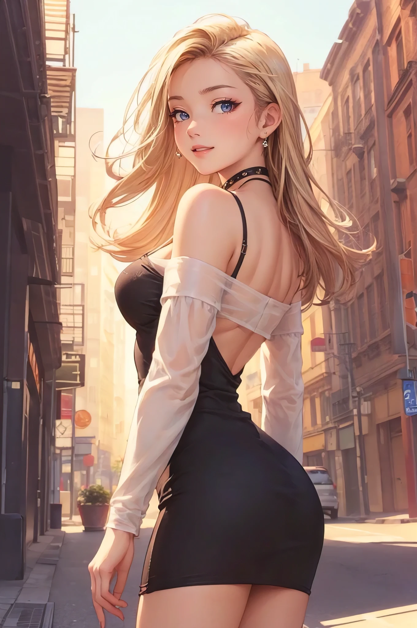 Vulgar,low angle,from below, ((panty shot)),(nsfw:1.5), ((lifting skirt)),((white panties focus)), ((1girl, skirt lifted by the wind,showing white panties masterpiece:1.4, best quality)),(Vulgar,nsfw),(skirt lift,very windy),(beautiful elegant white panties),very low angle,from below),((masterpiece, highest resolution,best quality)), (beautiful photo realistic illustration), ((semi long beautiful blonde hair,blunt bangs,pony tail,beautiful eyes)),(solo),(beautiful elegant light blue sexy knit one piece skirt,skirt lifted by the wind),(looking at the viewer), (walking around the shopping mall),
(innocent smile, Embarrassed),(white over-kneehighs,Lace chalker, wristband, fingerless gloves, over-kneehighs,
Lace chalker, diamond necklace,wristband, fingerless gloves, earrings), (cinematic lighting, very windy),shopping mall,big city,busy street,day,blue sky,flowers and trees,crowded,(from the ground),(beautiful elegant Underwear patterns),