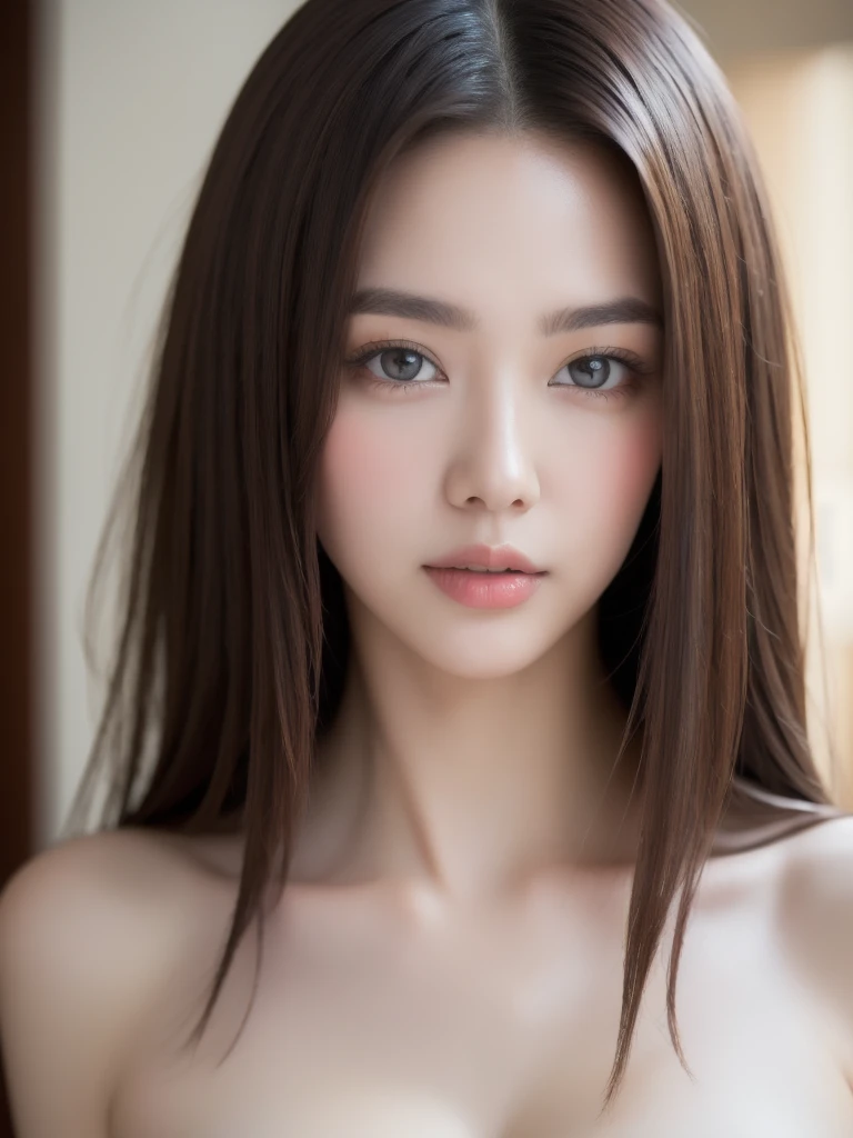 (realistic、masterpiece、Best Quality、8K、highres、high resolution:1.3)、1 girl、Huge breasts、looking at viewers、super fine face and eyes、long hair、 upper body、