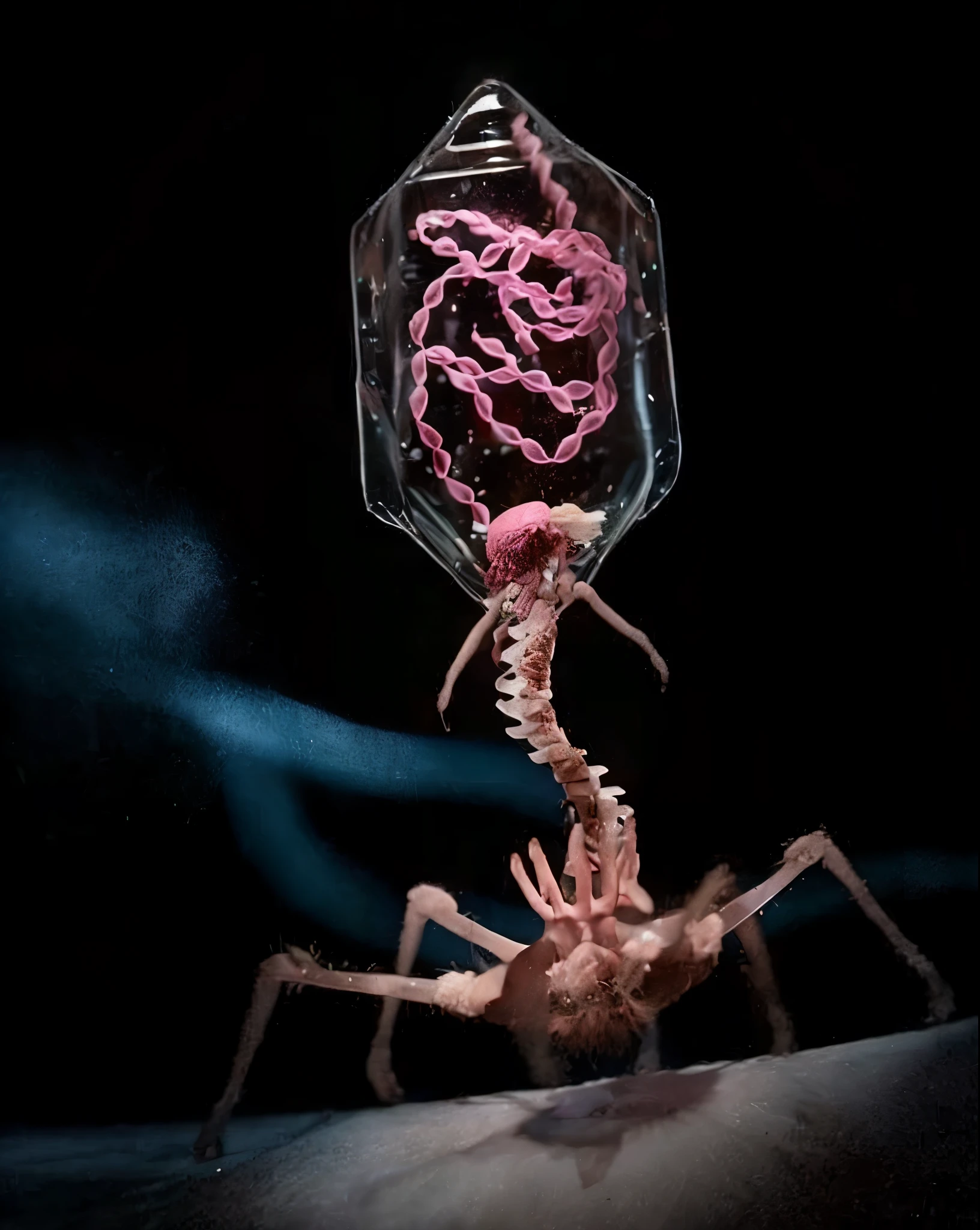 macrophage、viruove in a twisting motion、move your legs and run