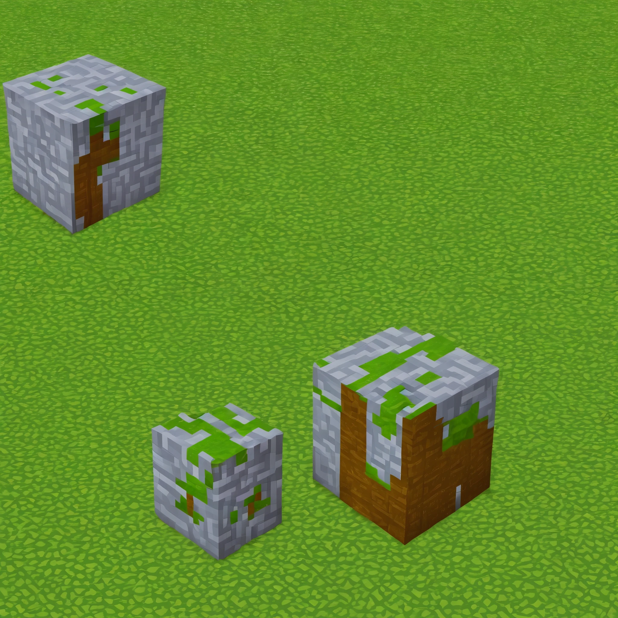 Minecraft Grass Cube,icon,Square