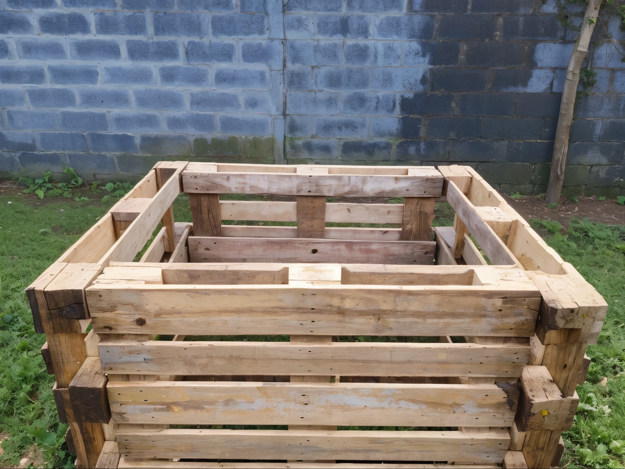 Make it look like a vegetable patch, rajoute de la terre dans les palettes !