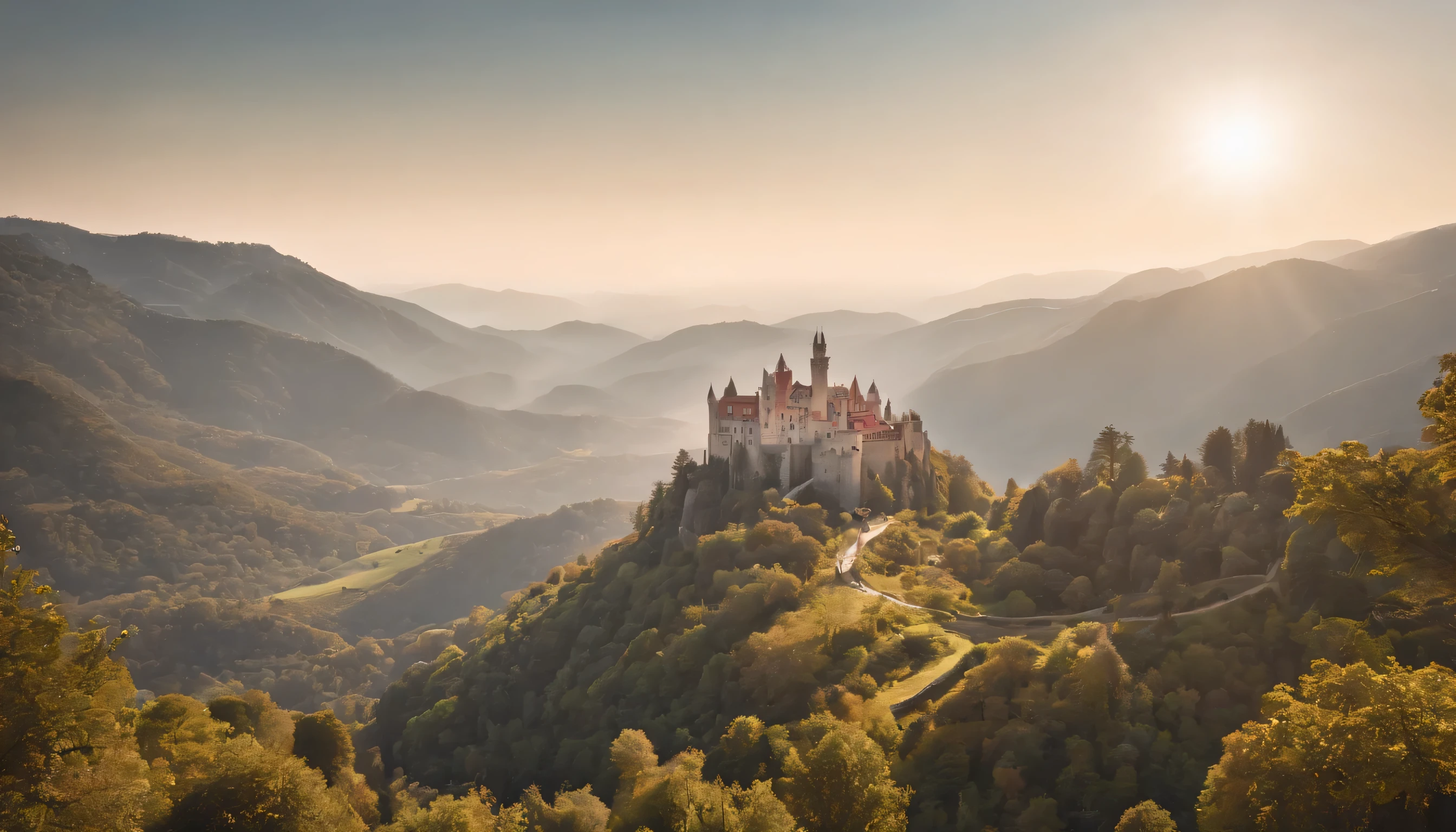 (Highly detailed CG Unity 8k wallpaper、masterpiece、highest quality、Super detailed)、(best lighting、best shadow、very delicate and beautiful)、highest quality、8k、Detailed facial depiction、masterpiece、highest quality、clear image quality、
mountains of sintra mountains々々and magnificent natural scenery。