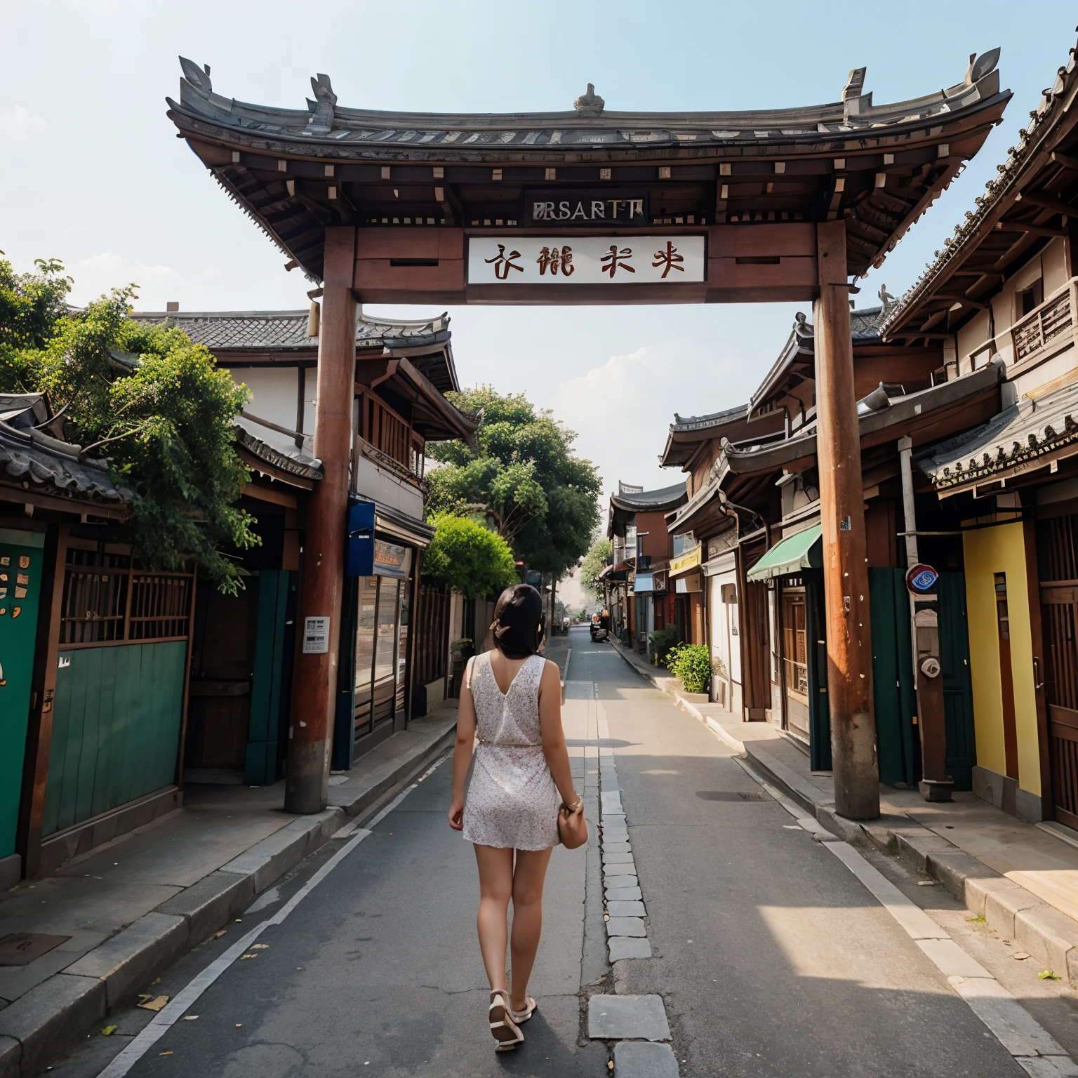 Real asian city