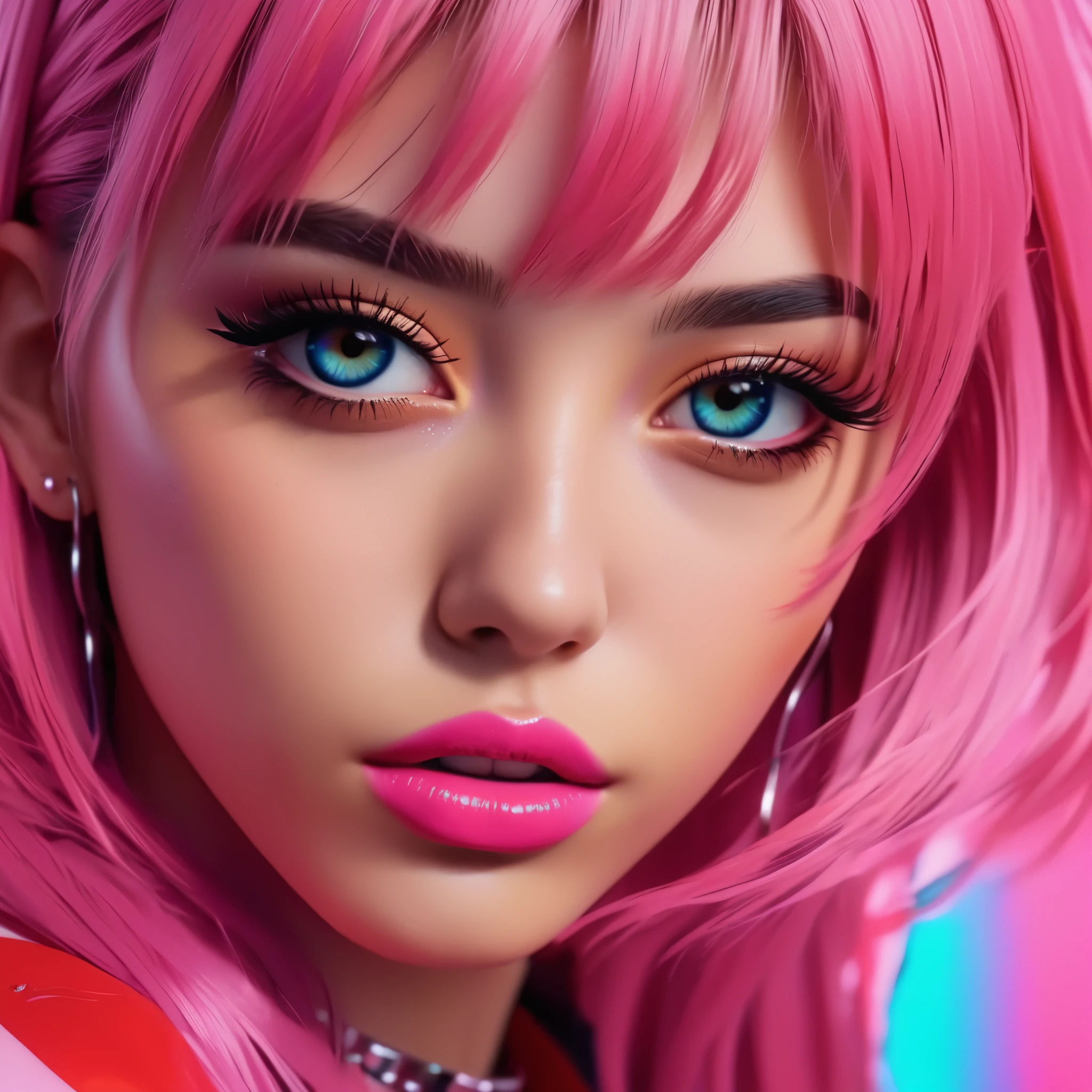 create an image demonstrating the style of ((E-Girl)) style, hyper realism, 8k high definition, vibrant colors, sharp focus, insanely detailed