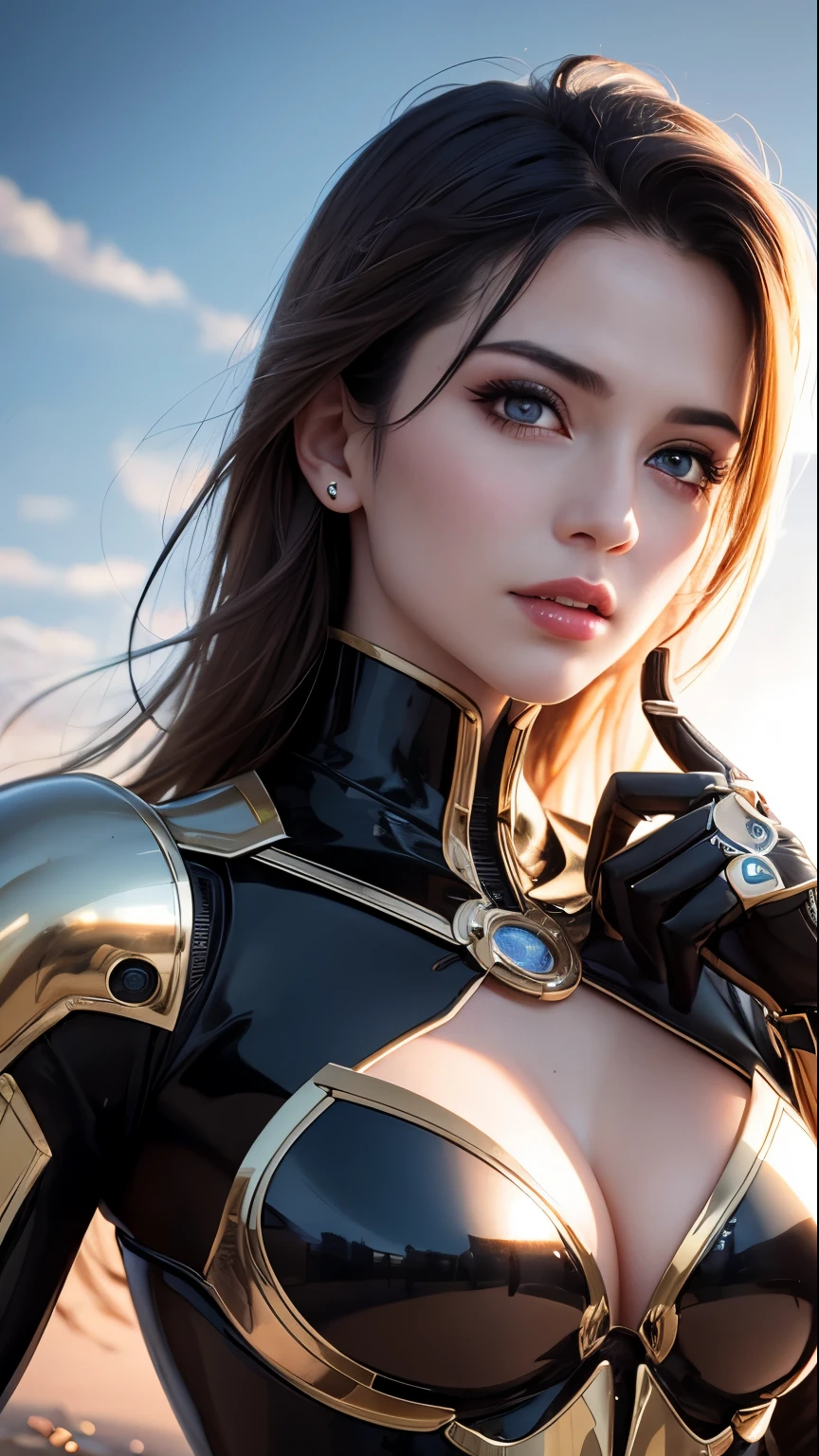 (skin dents:1.5), realistic, realistic, (masterpiece:1.5), concept art, intricate details, very detailed, realistic, octane rendering, 8k, unreal engine, dynamic pose, highest quality, High resolution, (realistic face:1.1), (hyper realism:1.1), ((full_body)), perfect eyes, (shiny skin: 1.2), (((hairstyle))), (((perfect hands)) ), (very detailed背景), ((dynamic background) ), ((sun)), (light), ((1 girl)), good looking, robot (((Shiny mechanical shape))), ((fine eyes, high quality eyes, high quality face)), (very complicated dress), short blonde hair, sun, sunlight, ((dramatic)), amazing, Depth of the bounds written, Bokeh, 4k, gothic, Ash, particle