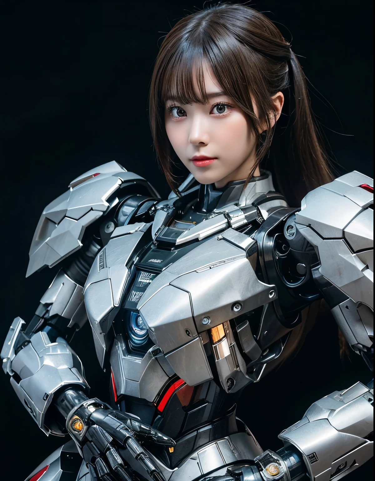 Super detailed, advanced details, high quality, 最high quality, High resolution, 1080p, hard disk, beautiful,(war machine),beautifulサイボーグ女性,Mecha cyborg girl,battle mode,Mecha body girl,She is wearing a futuristic war machine weapon mecha