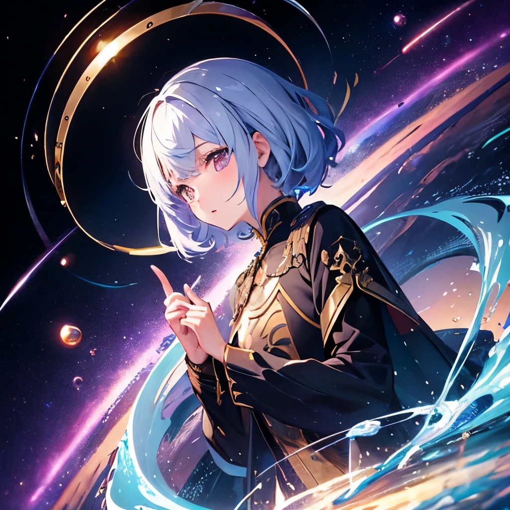 ((highest quality、masterpiece、Beautiful finish、normal body、A body without defects、5This finger))、Milky Way、big bang、Black Hole、Cesar、creation and destruction、creation myth、Tian Yuan breakthrough、plural world、Beyond time、forth dimension、paranormal phenomena、catastrophe