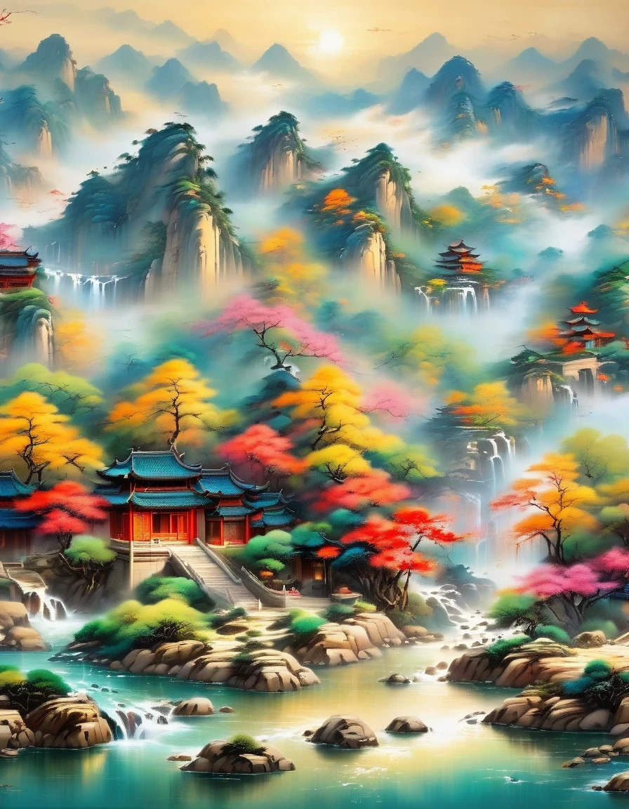 (best picture quality,8k,high resolution,masterpiece),super detailed,,Chinese landscape painting summer,Sunlight,Good boy,Kaneko的稻田,Kaneko,happiness,children'laughter,children在稻田里玩耍,Cicada chirping,Beautiful scenery,high dynamic range,ultra high definition,studio lighting,Ultra-fine,sharp focus,Physical rendering,extremely detailed description,main,bright colors,blurred background,Kaneko日出,peaceful,peaceful,Kanekoen light,prime time,nature,nature之美, ,minimalist,extreme details,unmatched details,Special effect、Realism and exquisite details,胶片颗粒和鲁Special effect果增加了图像的感和怀旧感。