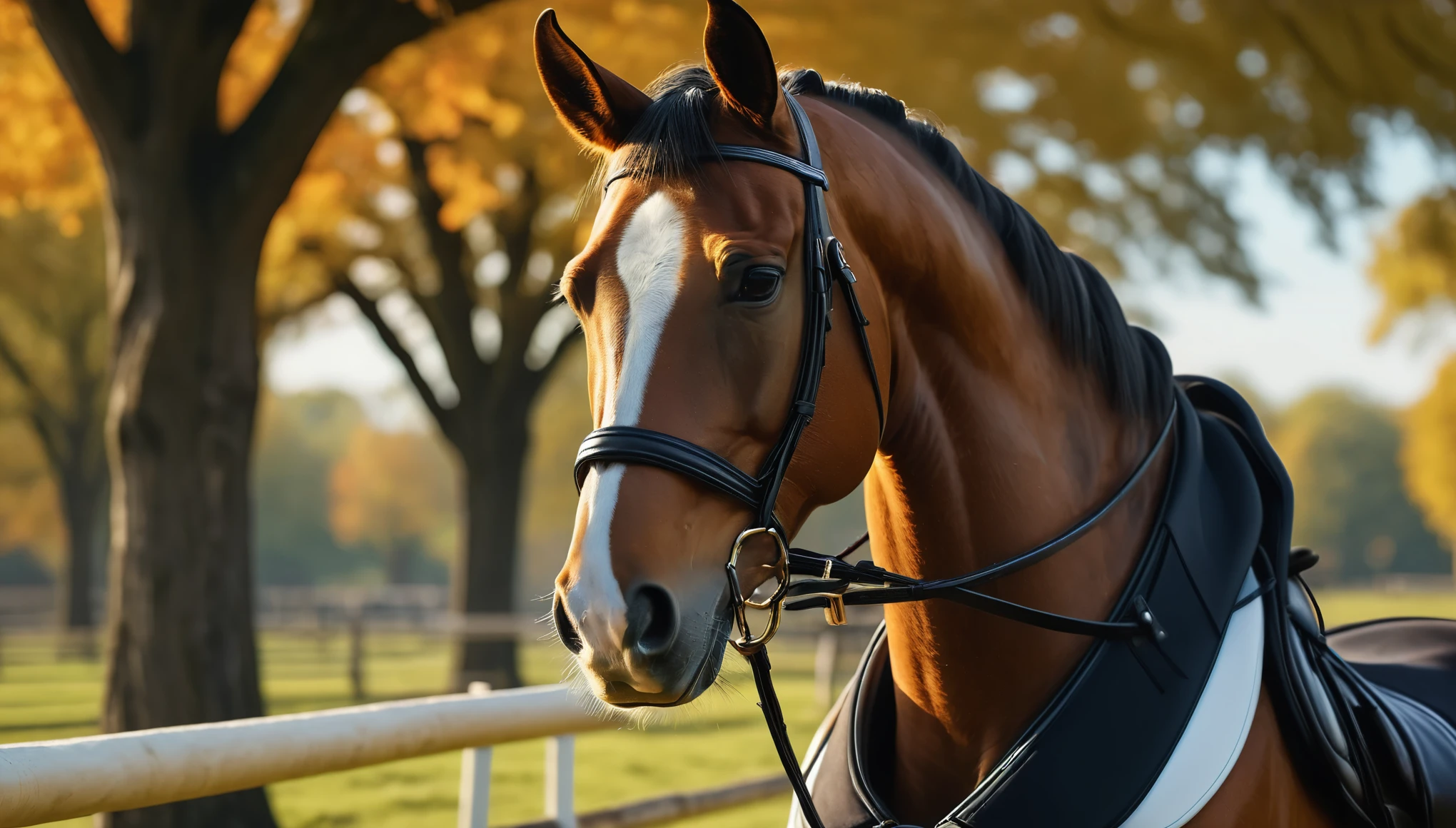 create an image demonstrating the style of ((Equestrian)) style, hyper realism, 8k high definition, vibrant colors, sharp focus, insanely detailed