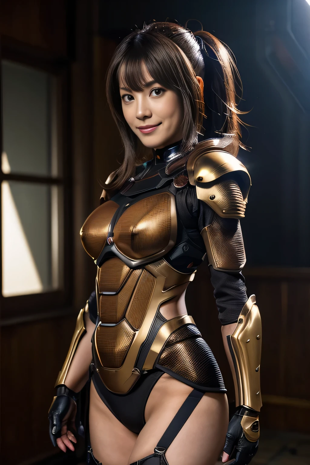 (High resolution,masterpiece,highest quality,Very detailed CG, anime, official art:1.4), realistic, photograph, amazing detail, everything is complicated, shiny and glossy,Amazing number of layers, 8K wallpaper, 3D, sketch, cute, figure,( alone:1.4), perfect female proportions,villain's daughter, (Fusion of dark brown cockroach and lady:1.4), (brown cockroach woman:1.2), (brown cockroach woman:1.2), (Fusion:1.2), (alone:1.4), (evil smile:1.2), muscular, abs, (Cockroach brown exoskeleton bio insect suit:1.4), (Cockroach brown exoskeleton bio insect armor:1.2), (brown transparent cockroach feathers:1.4), (Antennae of brown cockroaches:1.3),