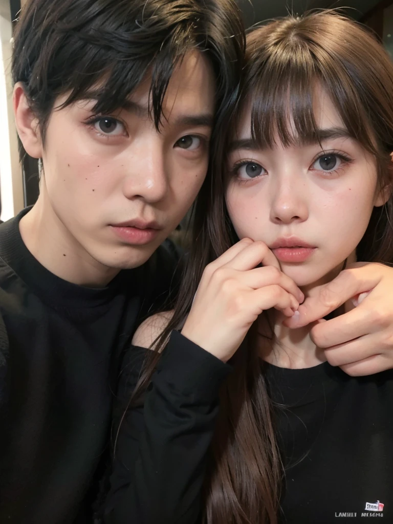 Araffes e uma garota posando para uma foto em um banheiro, lalisa manobal, pixivs and junji ito, ayami kojima e yoshitaka amano, Yusuke Murata e Junji Ito, Bela Delfina, Yukio-e, nixeu e sakimichan, por Ayami Kojima