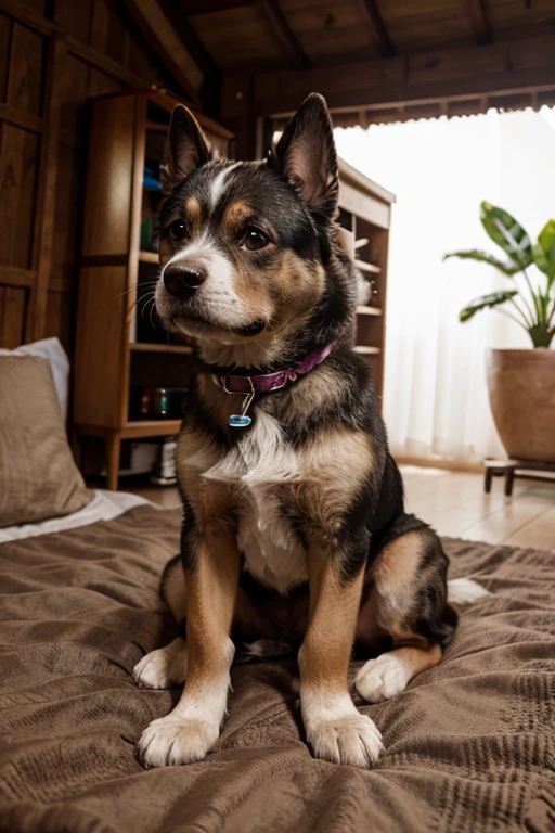imagine prompt fasa um cachorro olhando um leao--ar 16:9--v 5.2
