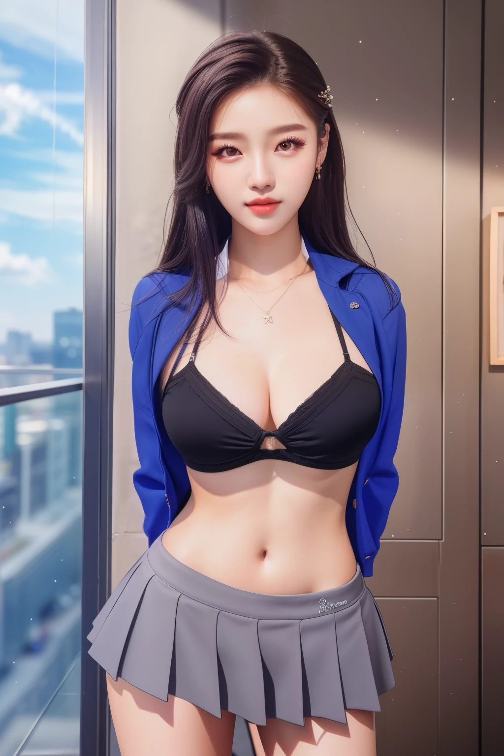 (best quality, 8k, highres, masterpiece:1.2), ultra-detailed, realistic:1.37, professional, crisp focus, vivid colors, bokeh, 22-year-old kpop idol girl, Korean girl, solo, raw photo