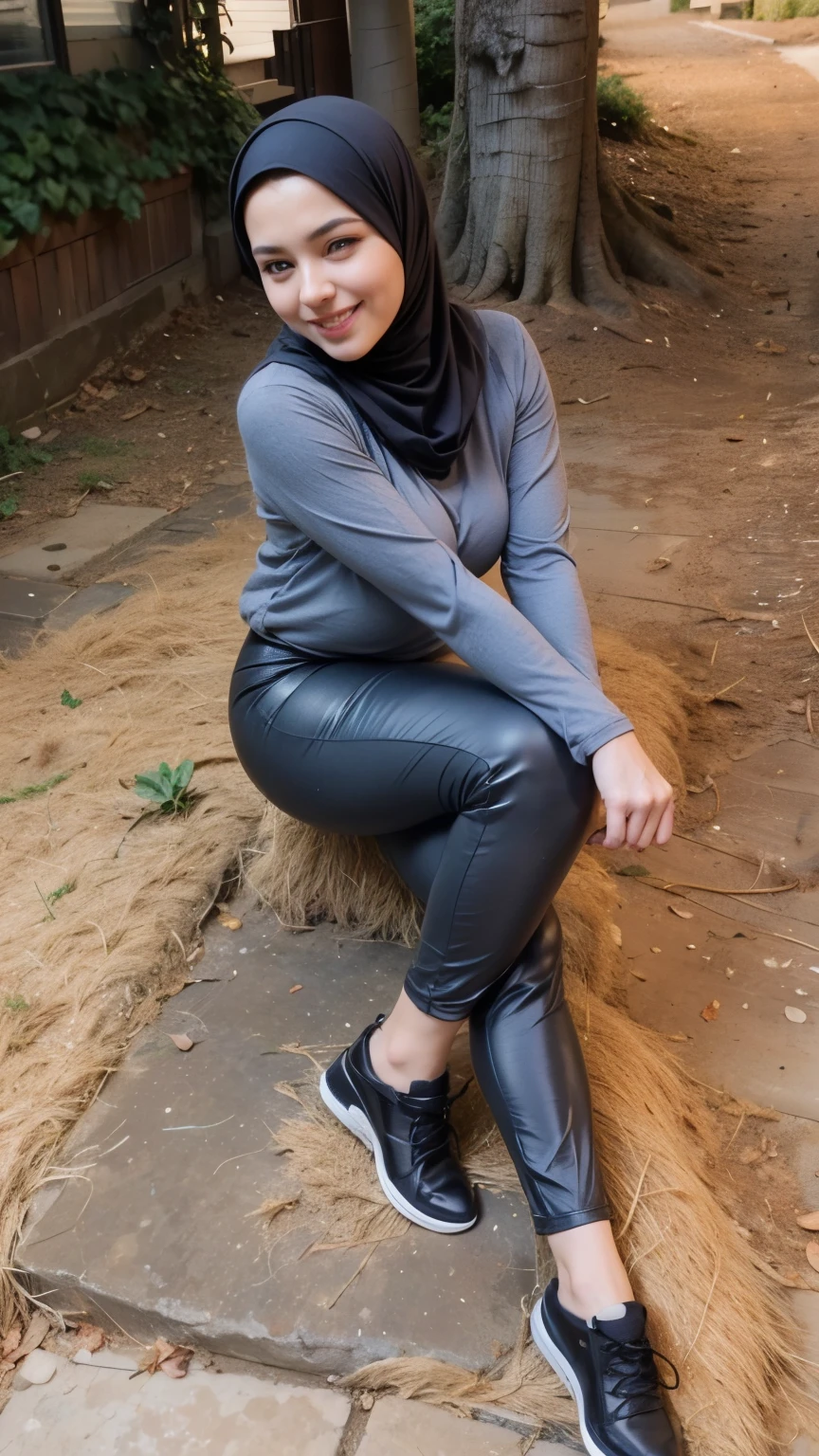 masterpiece, (ultra-high-definition portrait:1.4), Realistic, extremely detailed, CG unified, 8k, wallpaper, highly detailed, High-definition, raw color photos, professional photograpy, Realistic portrait, Cinematic Light, Beautiful detailed, 1hijabgirl in, (165cm tall, big breasts with very very tight clothes:1.5), Beautiful big breasts, breasts details, very tight, (smile, looking into the camera:1.5), (Fine face, a close eyes with an open mouth:1.4), Close up of a girl in Beautiful clothes with wide open front, scarf, (Beautiful Tight Clothing with curvaceous body:2), open chest wide, Undress, No bra, (nipples that are clearly sticking out detail:1.2), Outdoors, high intricate detailed, float, cum on, Sense of truth, beautiful landscape forest, sexy lighting,