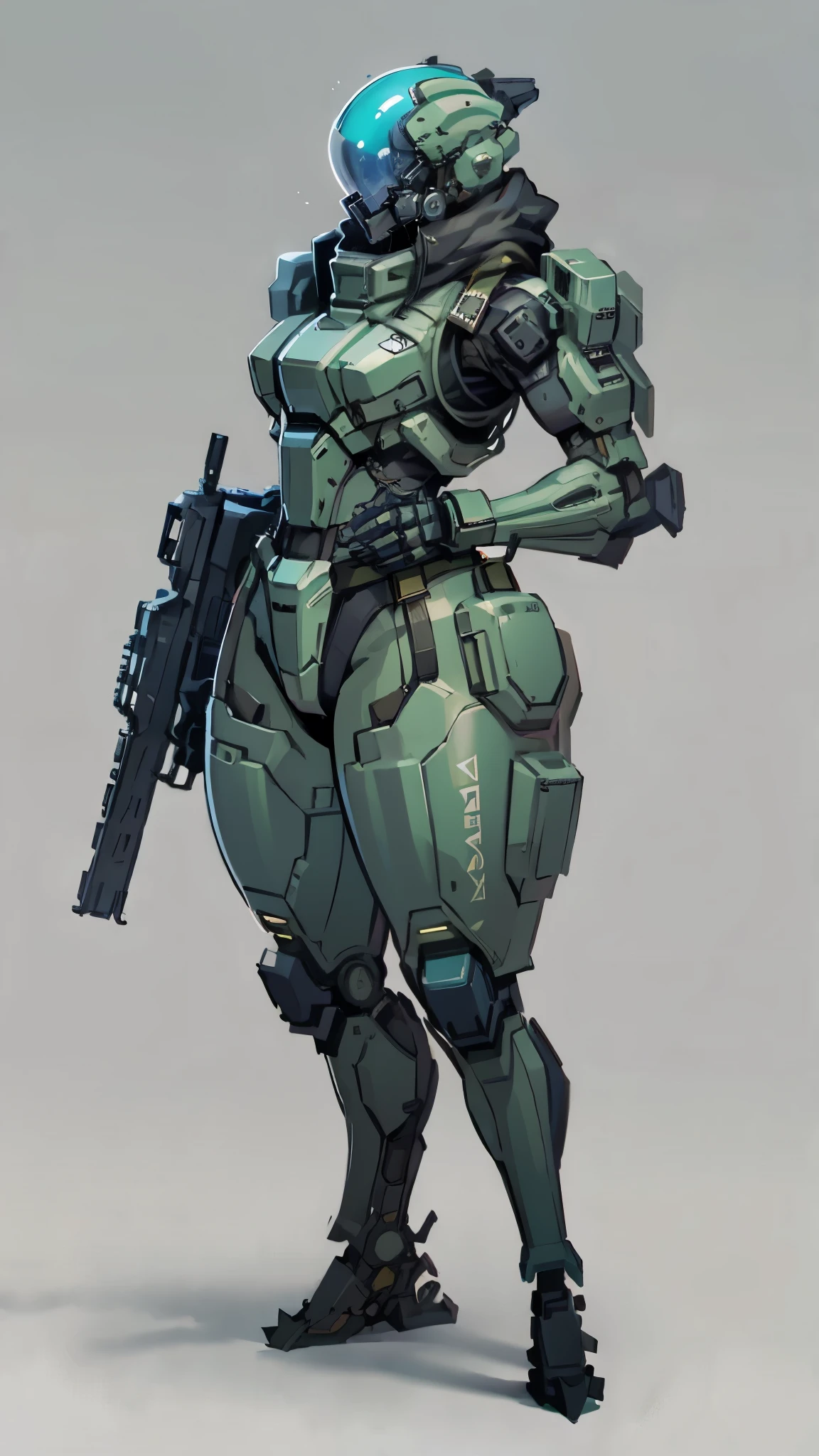 Masterpiece, High quality, ((character concept art)), ((character design sheet, same character))

a futuristic-looking female military commander, wearing a ((kevlar helmet)) and is dressed in ((turquoise suit)), holding weapon, holding gun, wearing epTactical, XCOM game inspired, XCOM character, ((wide hips)) tall, video game character design, accessories,

Expert high detail concept art, comic book style, intricate comic book outline line work, flat colors, concept art, solid background