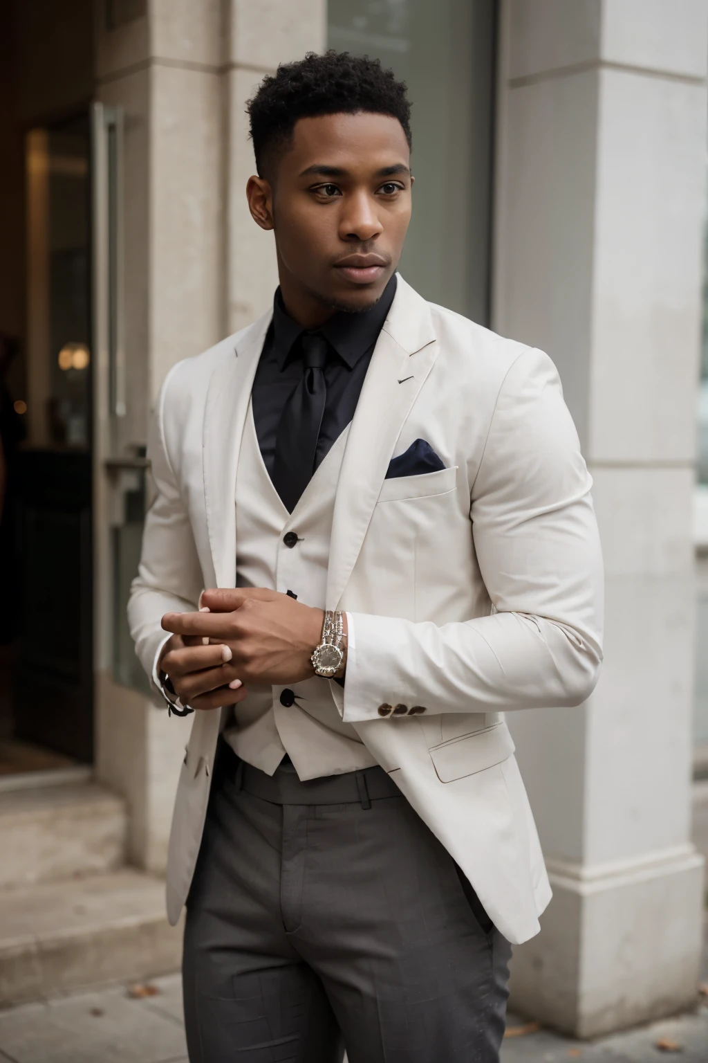 well-dressed black man