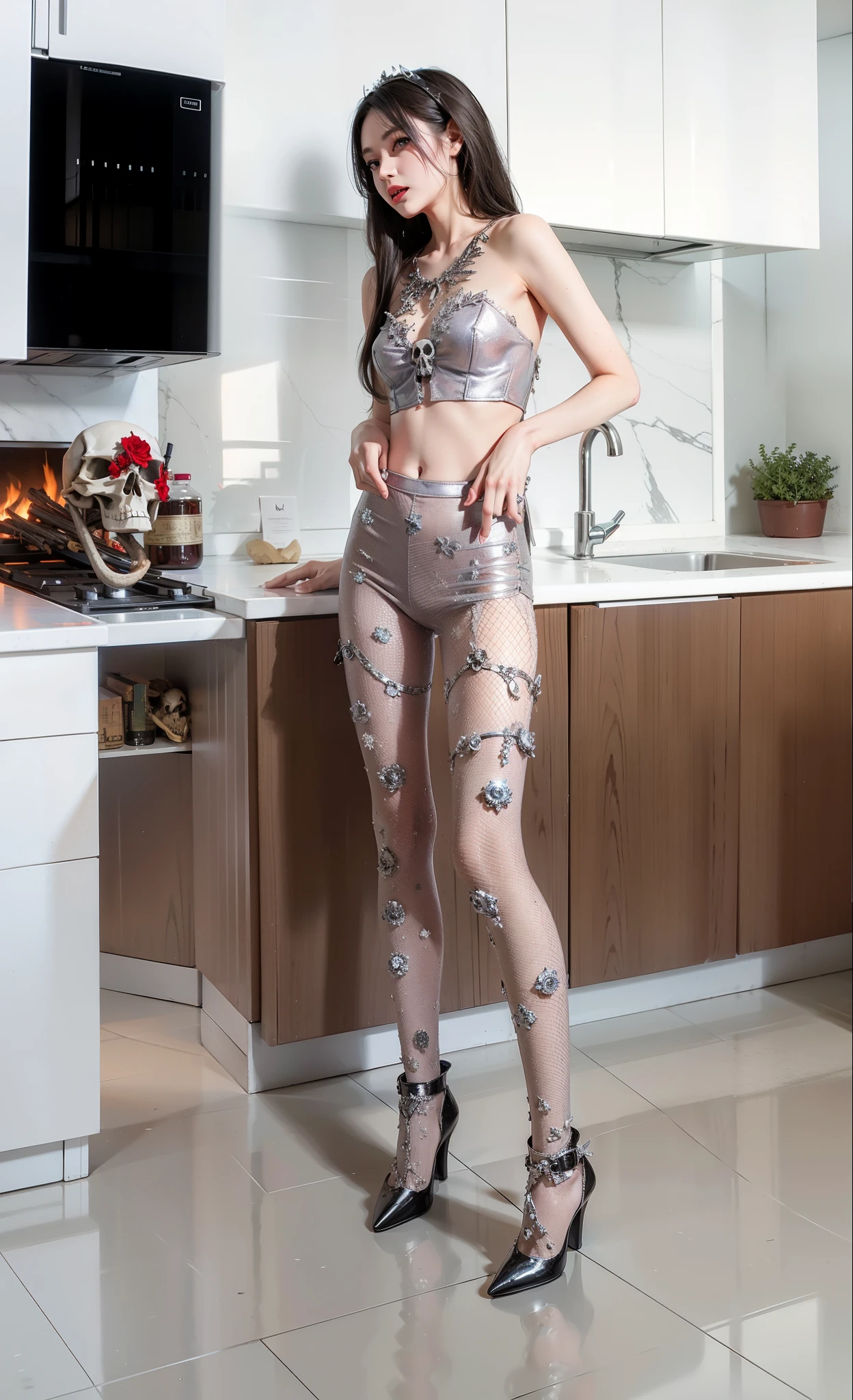 Detailed image quality,pandora witch,wing, Succubus主题,堕落Angel,Excellent,scary,secret horror,tentacle,have eyes,uncanny valley effect,little beast blood moon,skeleton,vampire,Hellfire,dark queen,Angel,Succubus,glossy pantyhose,silver high heel boots,finger repair