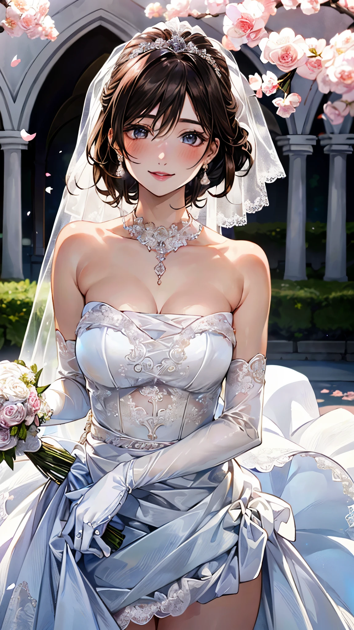 Beautiful Mature Woman、wedding dress