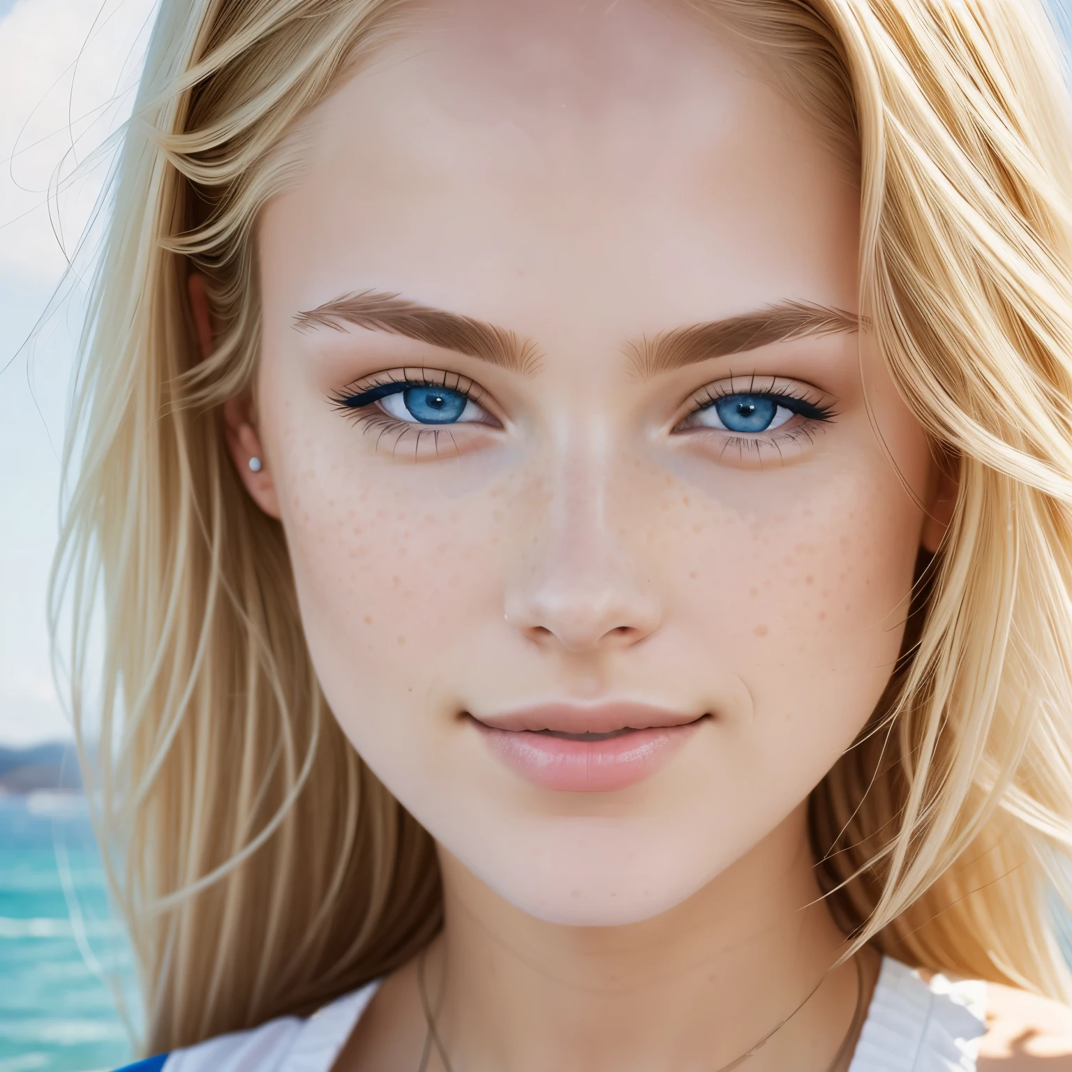 NSFW, Stunning cute, (13 year old), girl, naked, proud, blond hair, blue eyes, skinny, small breast, small butt