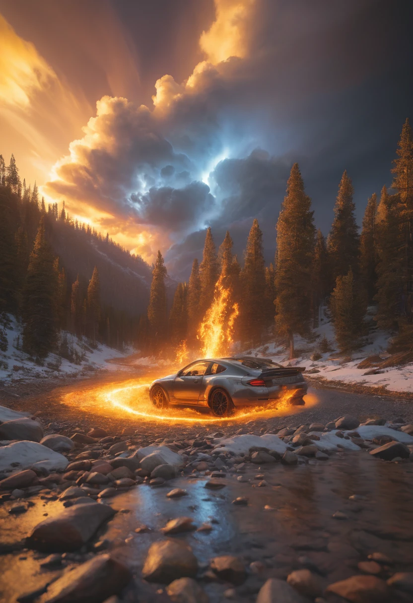 (Tyndall Effect:1.5), by Max_Rive and Ryan_Dyar, lens halo, best quality, masterpiece, Representative work, official art, Professional, Ultra intricate detailed, 8k