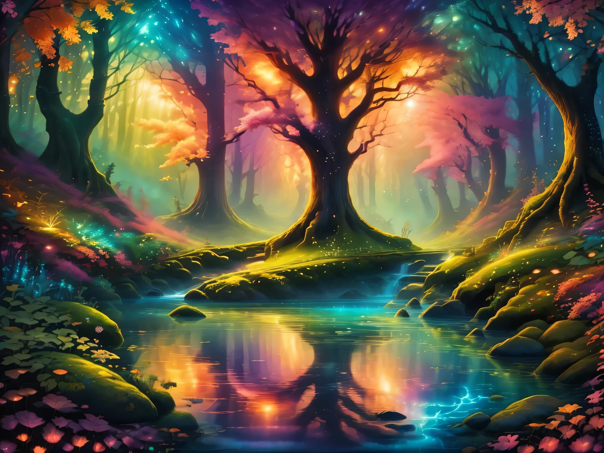 digital art,forest,Landscape painting,painting,forestの奥深く,深い緑のforest,beautifulforest,weak light,Tyndall effect,masterpiece,Oil paints,intricate details,T-Masterpiece,Inspiration,beautiful,rendering,masterpiece,最高masterpiece,Art work using light,Artistic,get used to it,Microparticles,flame,stream,Morning haze,early morning,,Gradation,masterpiece,最高masterpiece,highest quality,rendering,rich colors,colorfulな呪文を唱える,dream-like,Detailed details,In detail,,bright colors,beautiful光と影,magic,dream-like,Inspiration,beautiful,rendering,colorful,wonderful,particles of light,それにget used to it,masterpiece,最高masterpiece,Art work using light,Artistic,それにget used to it,Tyndall effect