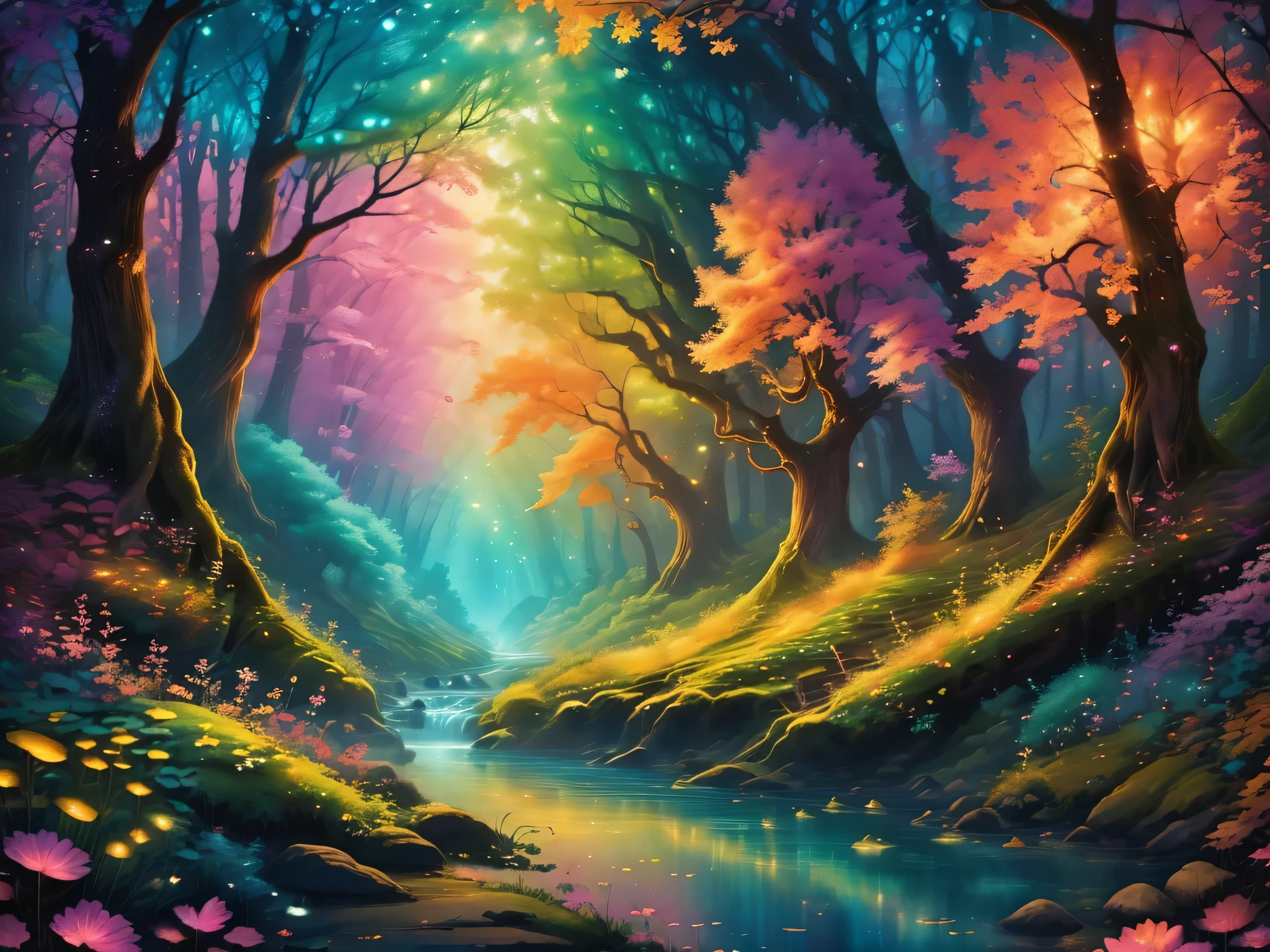 digital art,forest,Landscape painting,painting,forestの奥深く,深い緑のforest,beautifulforest,weak light,Tyndall effect,masterpiece,Oil paints,intricate details,T-Masterpiece,Inspiration,beautiful,rendering,masterpiece,最高masterpiece,Art work using light,Artistic,get used to it,Microparticles,flame,stream,Morning haze,early morning,,Gradation,masterpiece,最高masterpiece,highest quality,rendering,rich colors,colorfulな呪文を唱える,dream-like,Detailed details,In detail,,bright colors,beautiful光と影,magic,dream-like,Inspiration,beautiful,rendering,colorful,wonderful,particles of light,それにget used to it,masterpiece,最高masterpiece,Art work using light,Artistic,それにget used to it,Tyndall effect