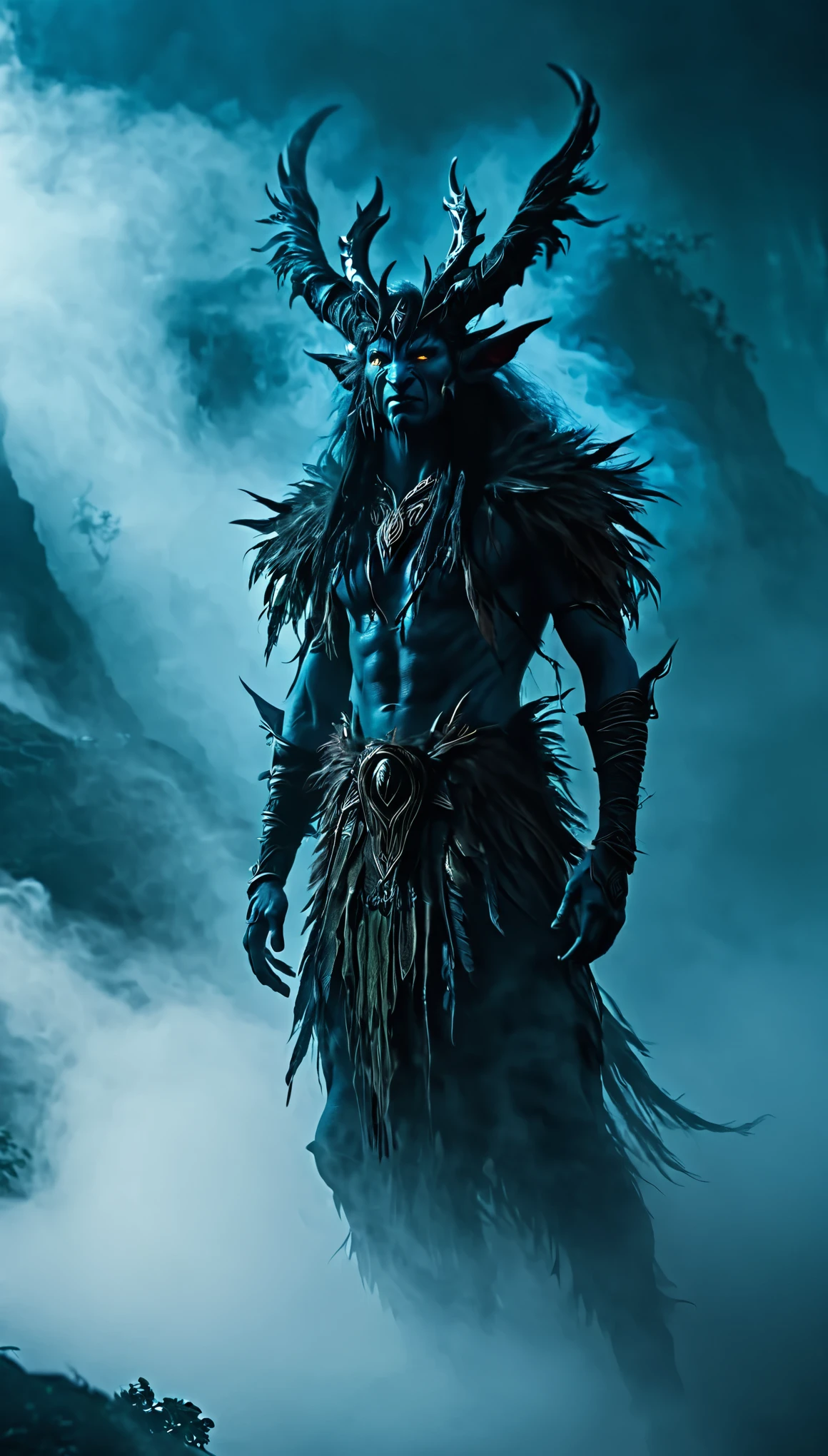 Mist Demon Tribes - Shapeshifting spirits of living mists that can possess the weak-willed., Fantasy Race, Fantasy races, new race, fantasg world, hd, 4k, high resolution