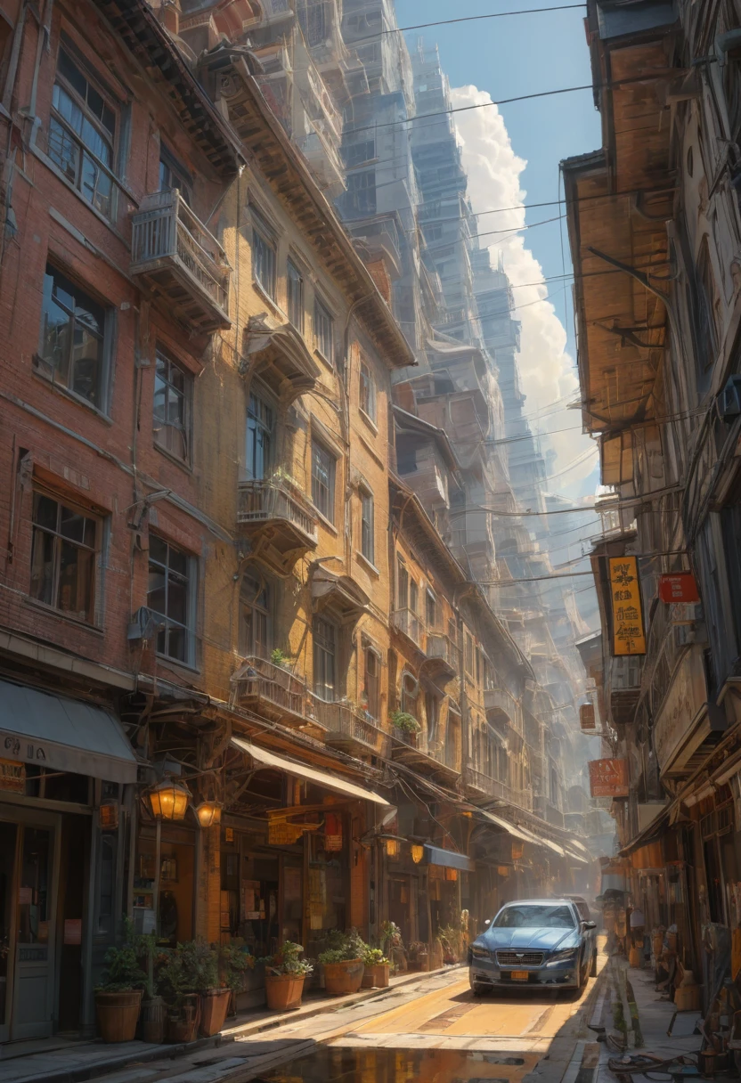 (Tyndall Effect:1.5), by Oliver Sin, best quality, masterpiece, Representative work, official art, Professional, Ultra intricate detailed, 8k