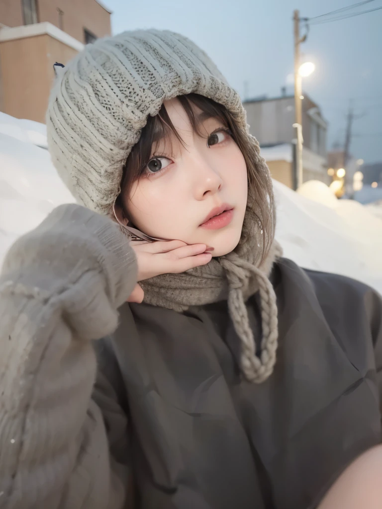 a close-up of a person wearing a hat and sweater, Ulzzang, Sakimichan, adorable and pale korean face, lalisa manobal, bae suzy, Jinyoung Shin, frio como gelo! 🧊, 8K)), Kim Doyoung, male Ulzzang, young lovely korean face, inspirado em Ma Yuanyu