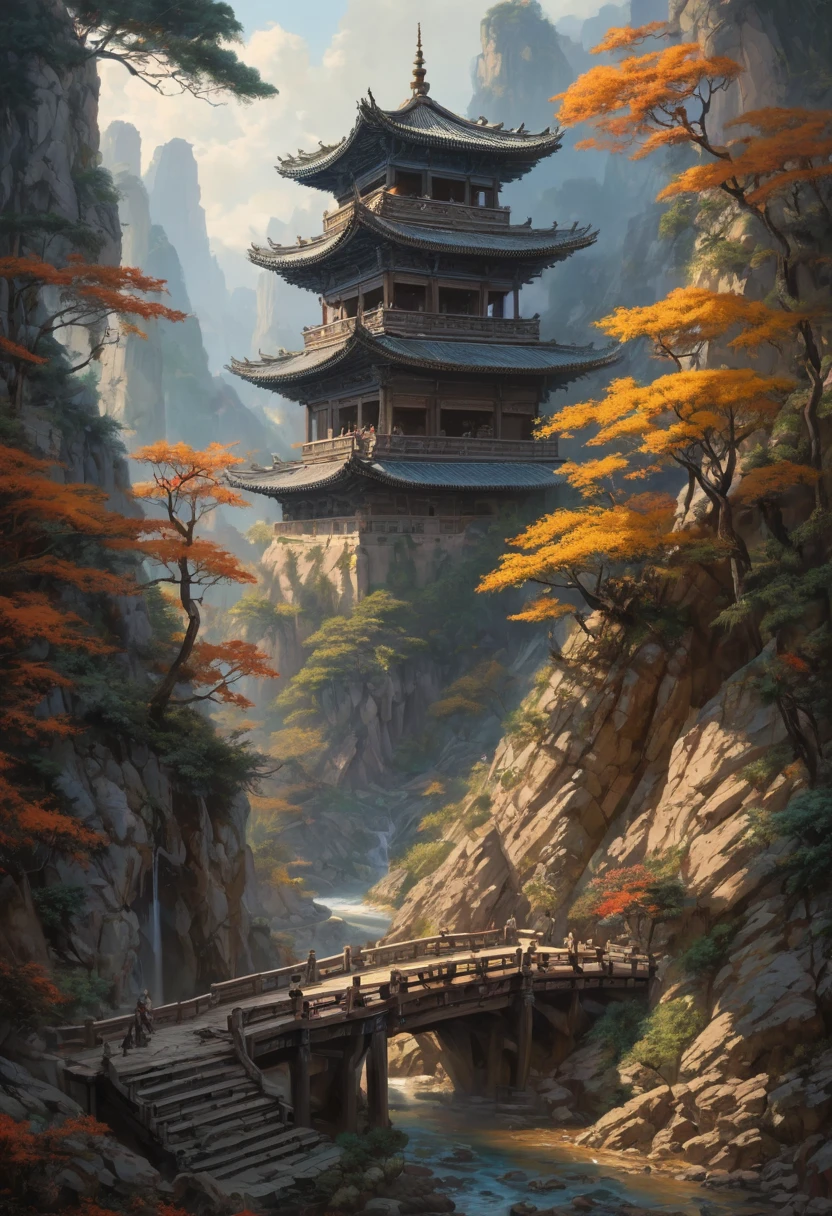 (Tyndall Effect:1.5), by Song Huizong Zhao Ji, best quality, masterpiece, Representative work, official art, Professional, Ultra intricate detailed, 8k