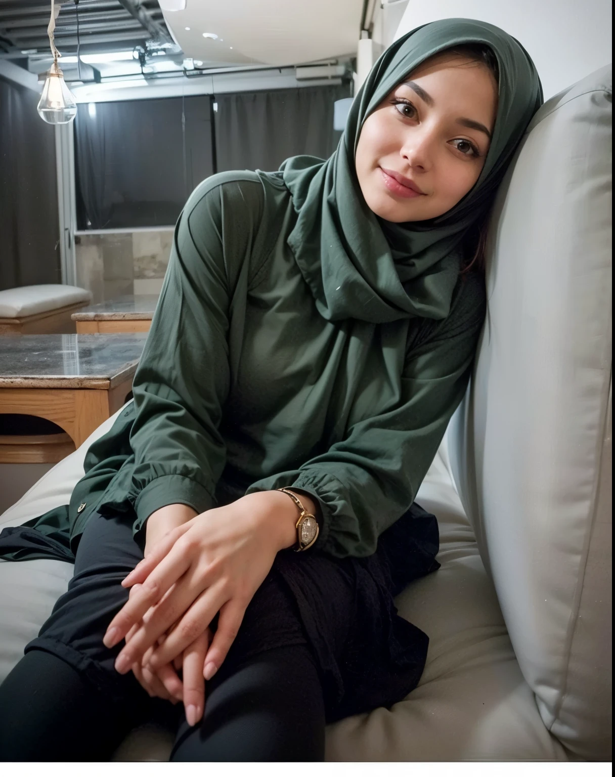 masterpiece, (ultra-high-definition portrait:1.4), Realistic, extremely detailed, CG unified, 8k, wallpaper, highly detailed, High-definition, raw color photos, professional photograpy, Realistic portrait, Cinematic Light, Beautiful detailed, 1hijabgirl in, (165cm tall, big breasts with very very tight clothes:1.5), Beautiful big breasts, breasts details, very tight, (smile, looking into the camera:1.5), (Fine face, a close eyes with an open mouth:1.4), Close up of a girl in Beautiful clothes with wide open front, scarf, (Beautiful Tight Clothing with curvaceous body:2), open chest wide, Undress, No bra, (nipples that are clearly sticking out detail:1.2), Outdoors, high intricate detailed, float, cum on, Sense of truth, beautiful landscape forest, sexy lighting,