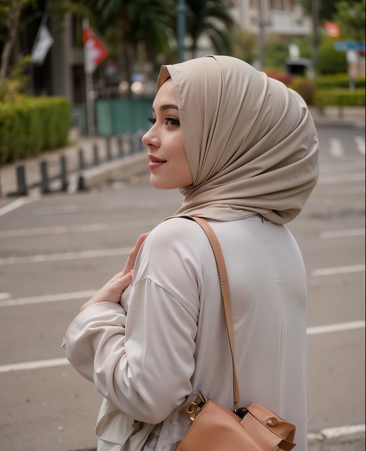 masterpiece, (ultra-high-definition portrait:1.4), Realistic, extremely detailed, CG unified, 8k, wallpaper, highly detailed, High-definition, raw color photos, professional photograpy, Realistic portrait, Cinematic Light, Beautiful detailed, 1hijabgirl in, (165cm tall, big breasts with very very tight clothes:1.5), Beautiful big breasts, breasts details, very tight, (smile, looking into the camera:1.5), (Fine face, a close eyes with an open mouth:1.4), Close up of a girl in Beautiful clothes with wide open front, scarf, (Beautiful Tight Clothing with curvaceous body:2), open chest wide, Undress, No bra, (nipples that are clearly sticking out detail:1.2), Outdoors, high intricate detailed, float, cum on, Sense of truth, beautiful landscape forest, sexy lighting,