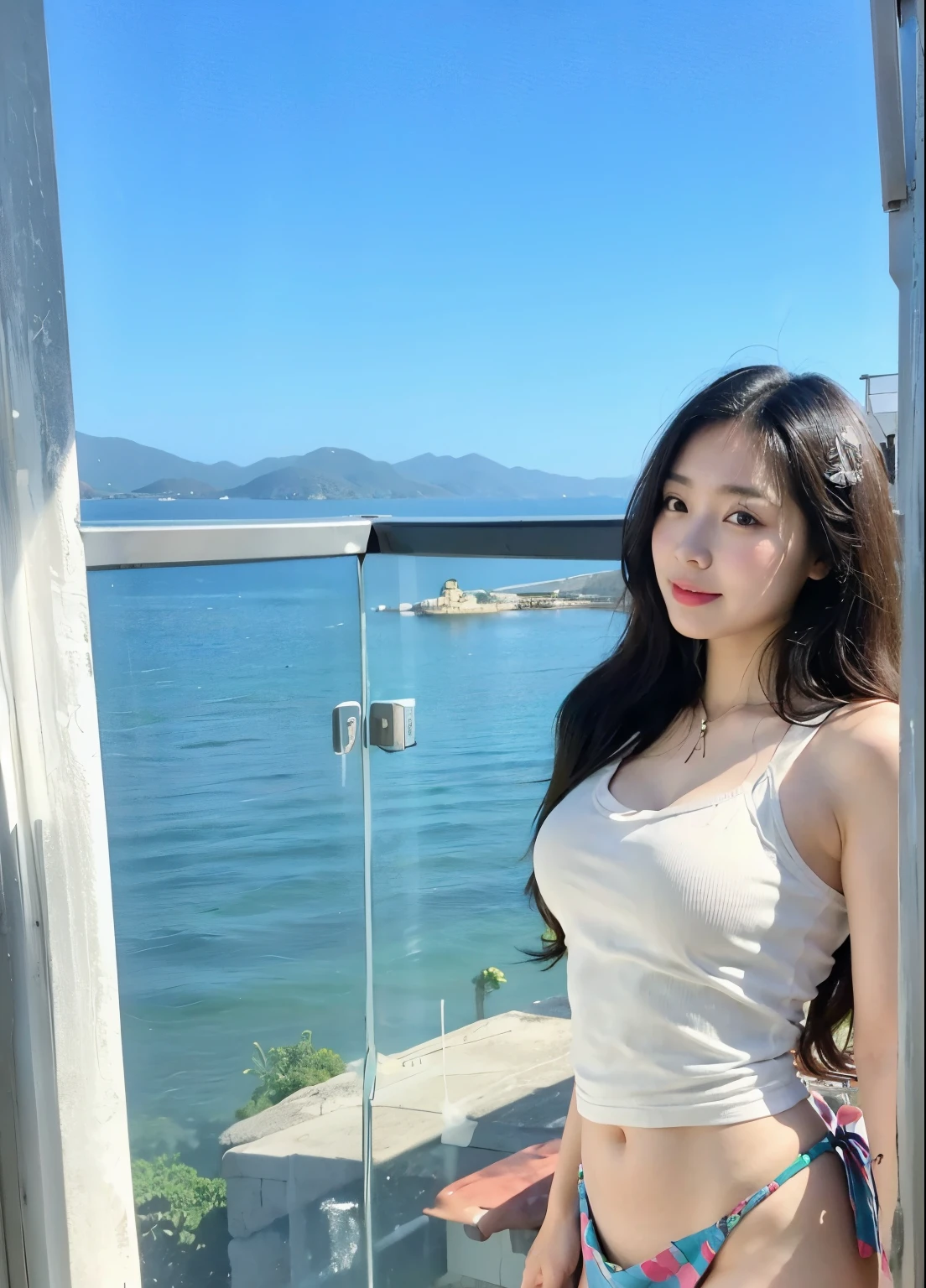 A woman is cooking.、(Kitchin_apron:1.Wear 3)、Good hands、10、high-reaster-piece、highest quality、head:1.3、((Hasselblad photo))、Fine Skin、crisp focus、(Light like a movie)、gentle lighting、Dynamic Ungle、[:(detailed face:1.2):0.2]、The chest is large.、Sweating, skin flow.:1.2、(((In the kitchen))) Erotic smile　Audience view　Colossal　having　sleeveless　Quench the upper arm.　I'm sticking out.　open legs　Nipples are visible.　cleanliness　Large kitchen　bedroom　Wine Glass　　 Negative prompt　Pubic hair can be seen.
Negative Pro,big breasts 