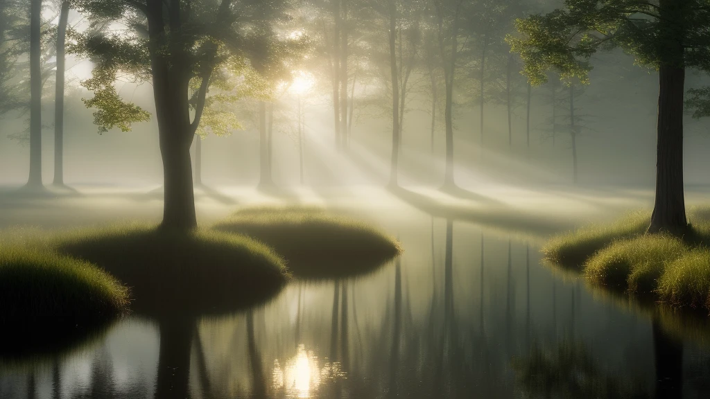 (best quality, 4k, 8k, high resolution, masterpiece: 1.2), ultra detailed, (realistic, photorealistic, photorealistic: 1.37),A beam of sunlight passing through a window or a small opening, creating the Tyndall Effect in a dark room.Shadows cast by the particles in the air, enhancing the depth and atmosphere of the scene,a sense of tranquility and calmness, reflecting the peacefulness of the moment and the beauty of nature's phenomena,soft, diffused lighting to highlight the scattering of light and create an ethereal atmosphere.