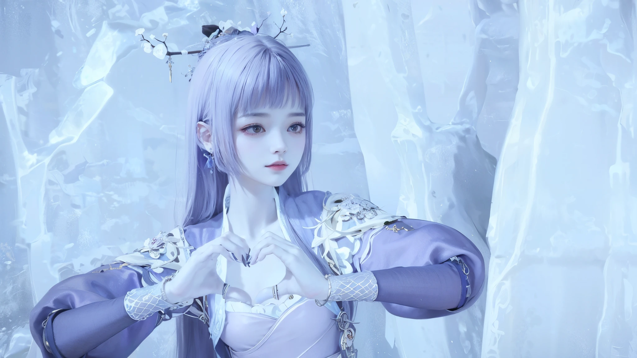anime - image de style d&#39;une femme vêtue d&#39;une tenue violette, une belle impératrice fantastique, full body Xianxia, guweiz, tendance sur cgstation, Xianxia, ((une belle impératrice fantastique)), Xianxia fantasy, shaxi, for a very long time, Yun Ling, heise jinyao, inspired by Lü Ji, inspiré par Qiu Ying