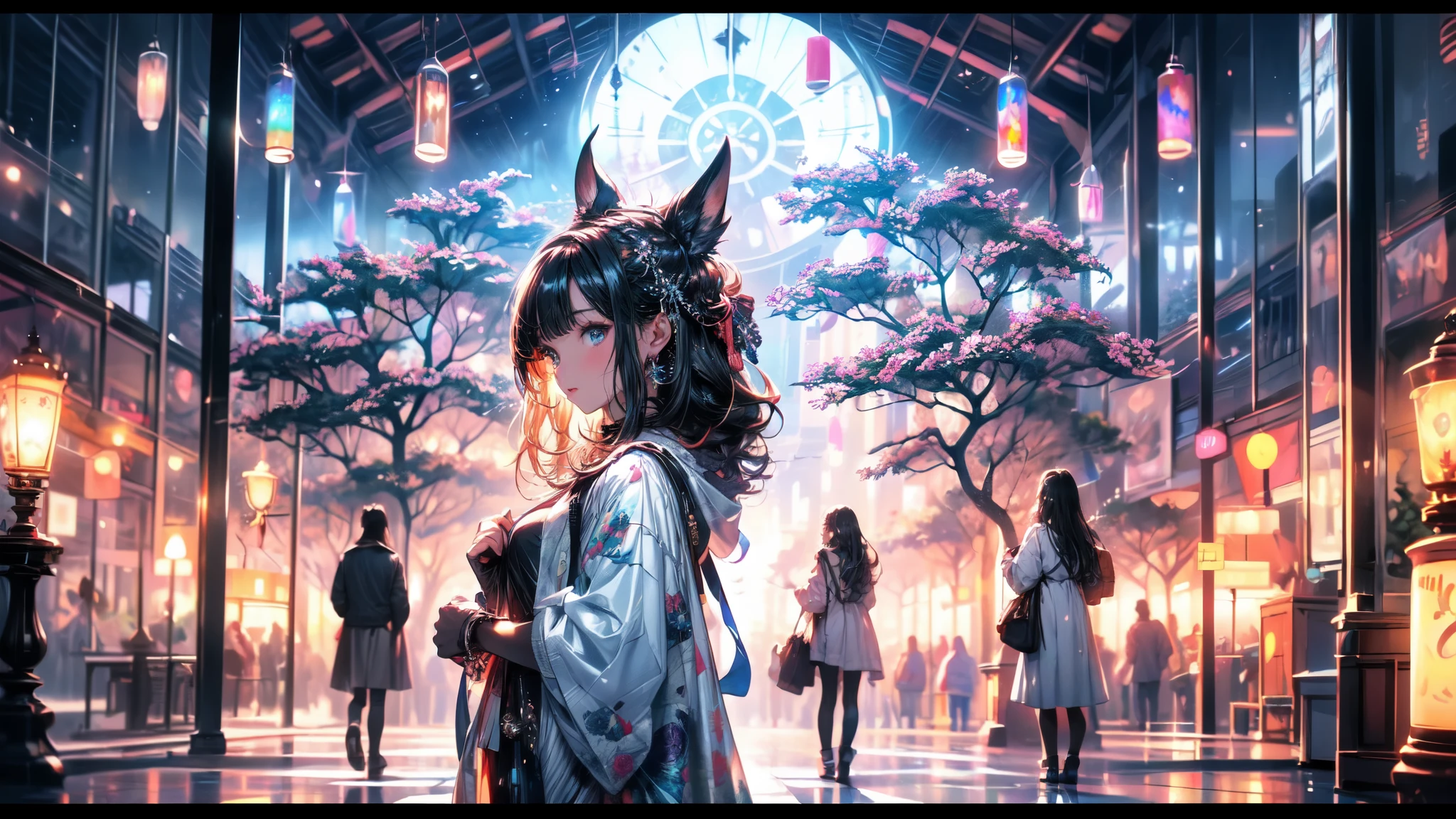 (Alta calidad, 8K), (pintura de acuarela:1,2, luz tenue:1.5), parte superior del cuerpo, (topacio), Blue,Color del arcoiris, Una chica, cara detallada, ojos detallados, pintura de acuarela, very magical and dreamy, dreamy and detailed, dreamy and dramatic atmosphere, Beautiful dream lighting, dream atmosphere, Hermoso ambiente, Dreamy romantic, Dreamy Ethereal Theme, Hermoso ambiente, arte de fondo animado, magical atmosphere + mesa, dream aesthetic, Hermosos detalles con ambiente.,

