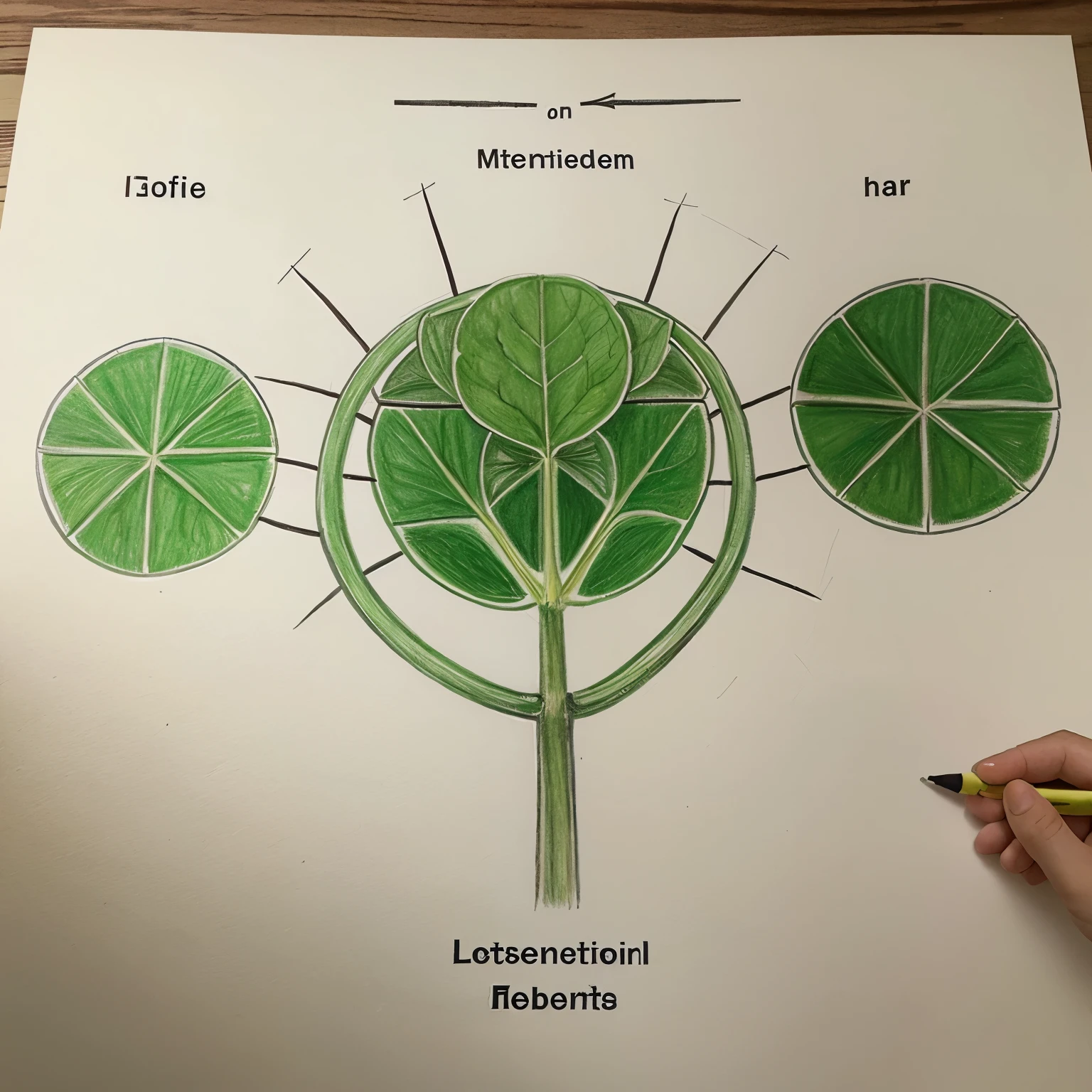 Children's drawing of the mechanism of biological control of weeds