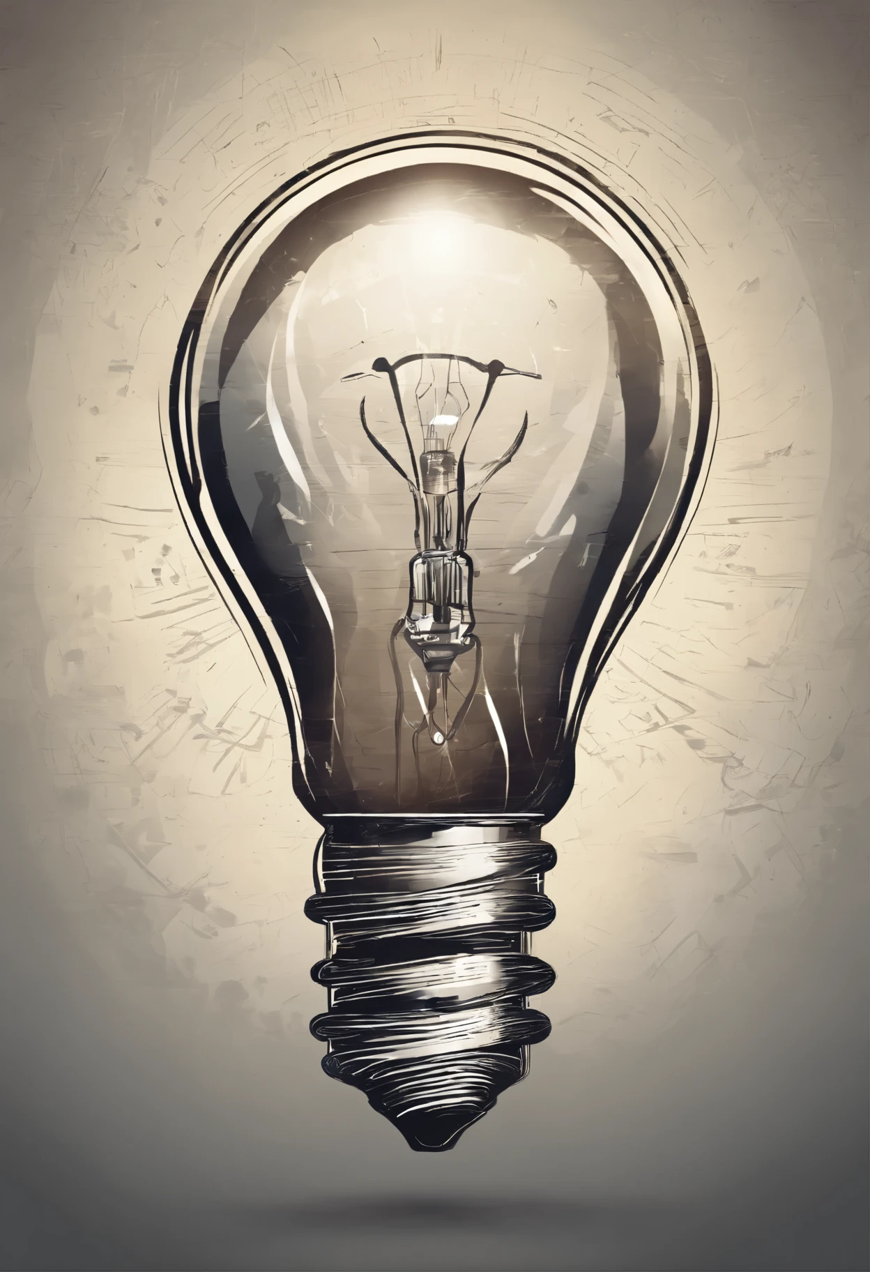 Logo with standard shaped light bulb symbol, and inside it there is the symbol of a digital finger, like a stylized fingerprint inside the lamp.