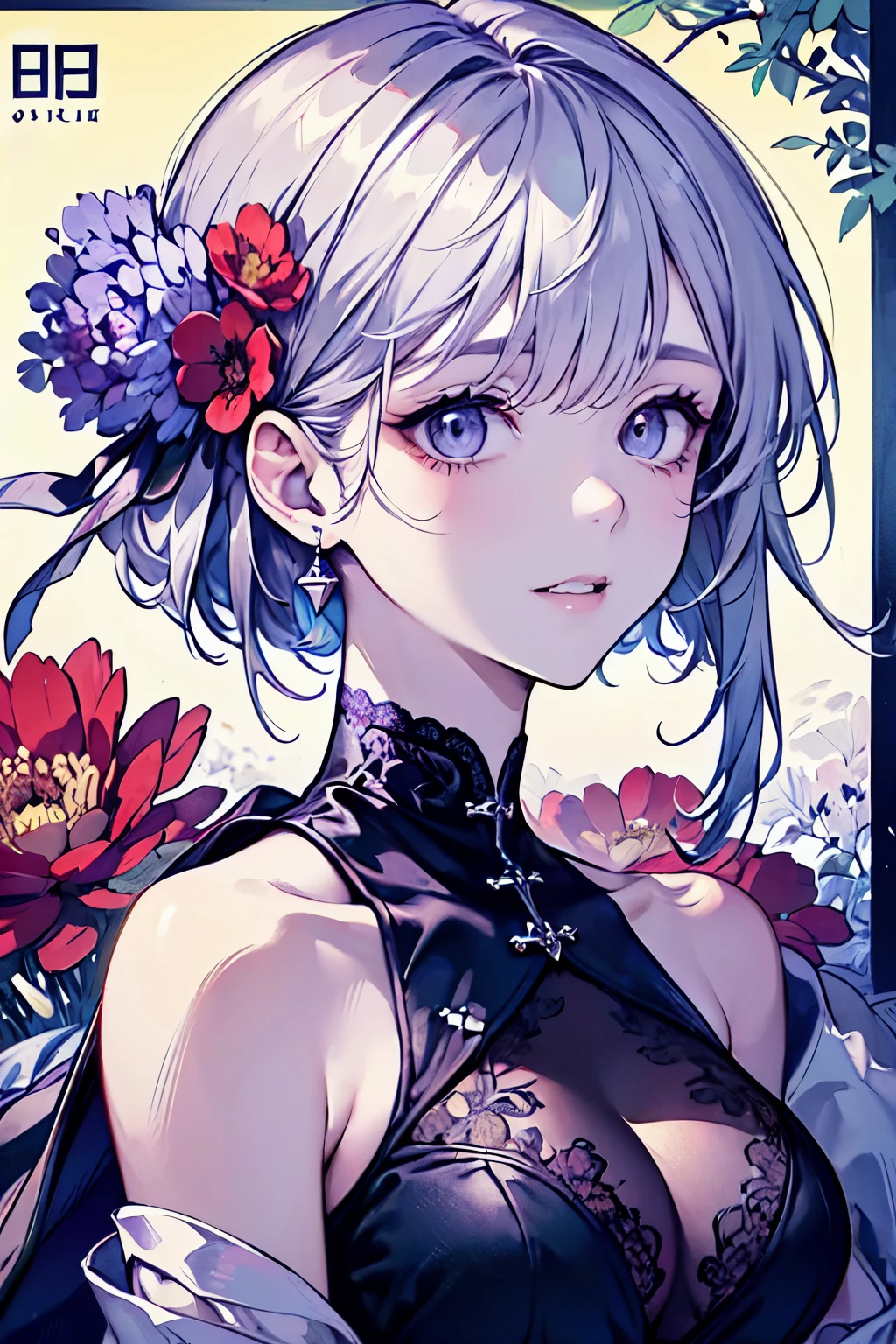 ((master piece:1.2)), ((highest quality)), Highly detailed illustration style, fine skin texture, The texture of the fabric is delicate, very detailed explanation, (Tmaster piece), Super beautiful illustration, Your face is very detailed, RAW写real, Professional, Ultra-fine painting, intricate details, super detail, intricate decorative details, perfect anatomy, real, (Super beautiful and cool purple-eyed silver-haired girl dressed as a fashion model), ((beautiful silver hair)), beautiful big breasts, (beautiful shining silver hair), (Beautiful clear purple eyes), (exquisite, beautiful clear eyes:1.6), ((rich in details、exquisite autumn and winter fashion brand clothing)), smile, ((model walking)), ((look at me)), ((during the day)), (A beautiful collection detailing special places in Paris), (8Khighest qualityの壁紙), (very careful、beautiful background)