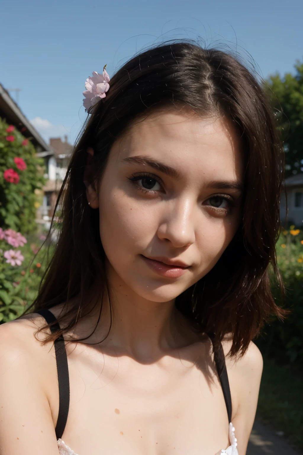 Sexy mit Blumen Bild 