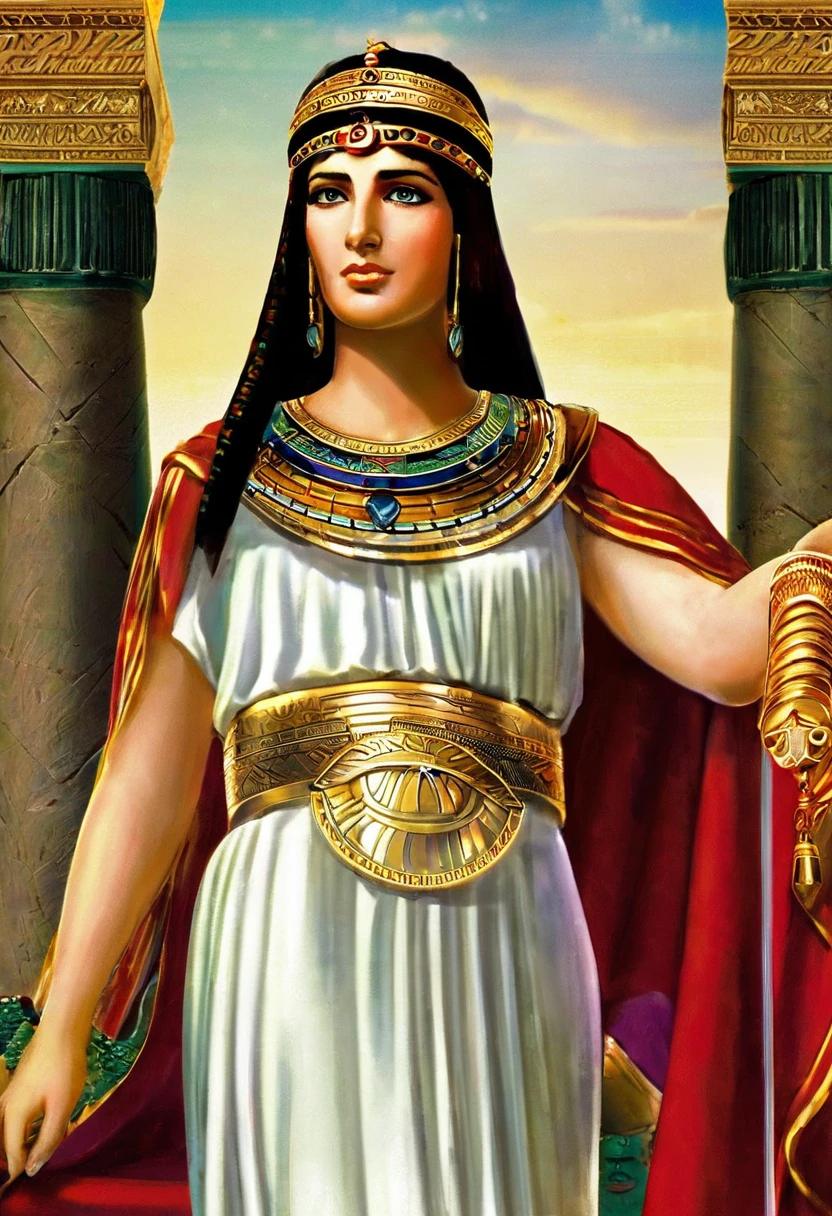 Cleopatra VII, often referred to simply as Cleopatra, was the last active ruler of the Ptolemaic Kingdom of Egypt, ruling from 51 BCE until her death in 30 BCE. She is one of the most famous and influential figures of ancient history. Cleopatra is renowned for her intelligence, political acumen, and romantic liaisons with Julius Caesar and later, Mark Antony, which played significant roles in the political landscape of the Roman Republic. Her reign ended with her defeat by Octavian, who later became the first Roman Emperor, marking the end of the Ptolemaic dynasty and the beginning of Egypt's incorporation into the Roman Empire. Cleopatra's life and reign have inspired countless works of literature, art, and film, making her a timeless symbol of power, beauty, and intrigue.