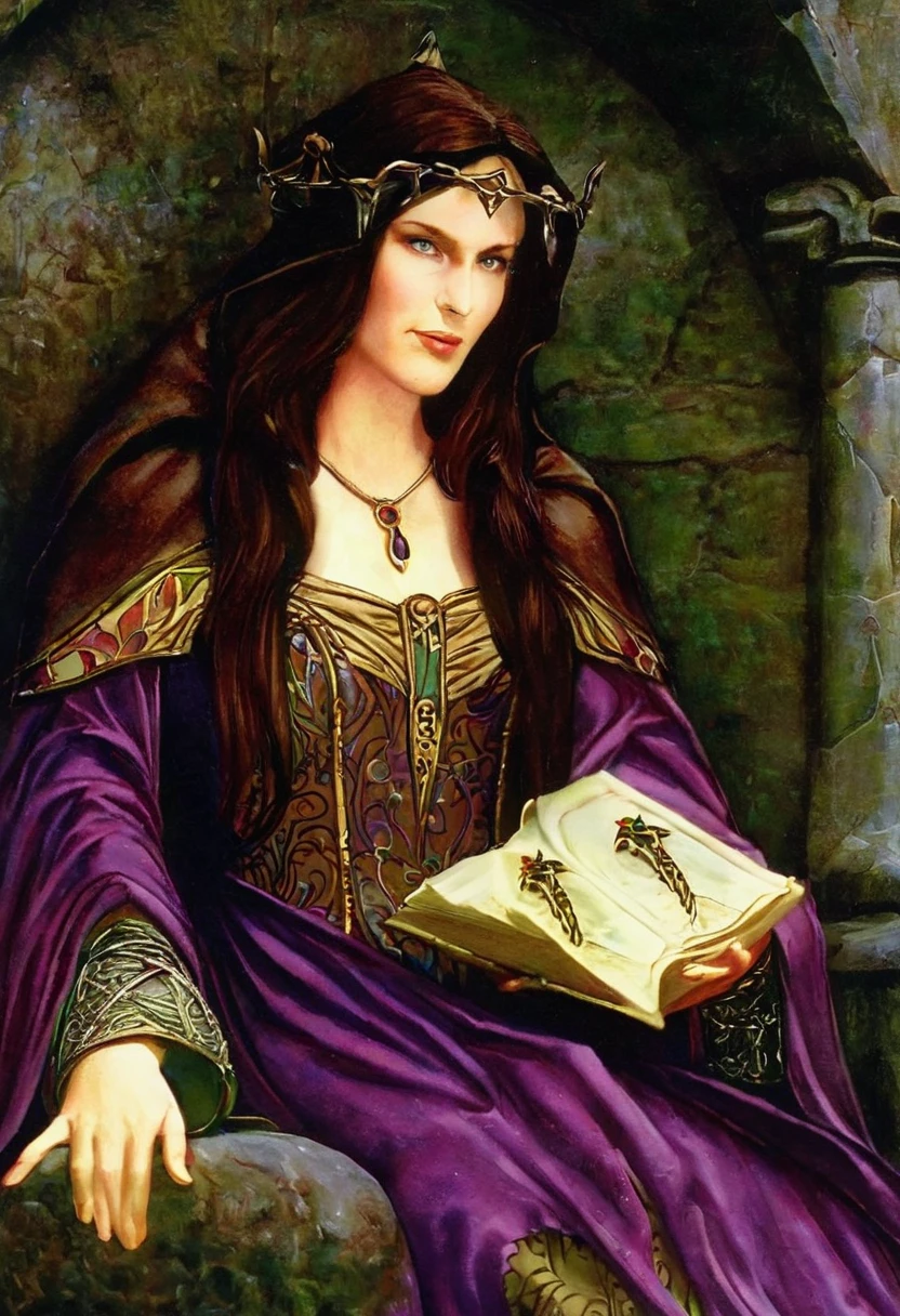 Morgan le Fay, also known as Morgana, is a prominent figure in Arthurian legend. She is often depicted as a powerful sorceress, the half-sister or cousin of King Arthur, and sometimes even his adversary. Morgan le Fay possesses magical abilities and is known for her cunning and manipulation. She appears in various Arthurian tales, where she is often involved in plots against Arthur and his knights, though her motivations can vary. Despite her antagonistic role in some stories, Morgan le Fay is also depicted as a complex character with her own desires and struggles. She remains one of the most fascinating and enduring figures in Arthurian mythology.