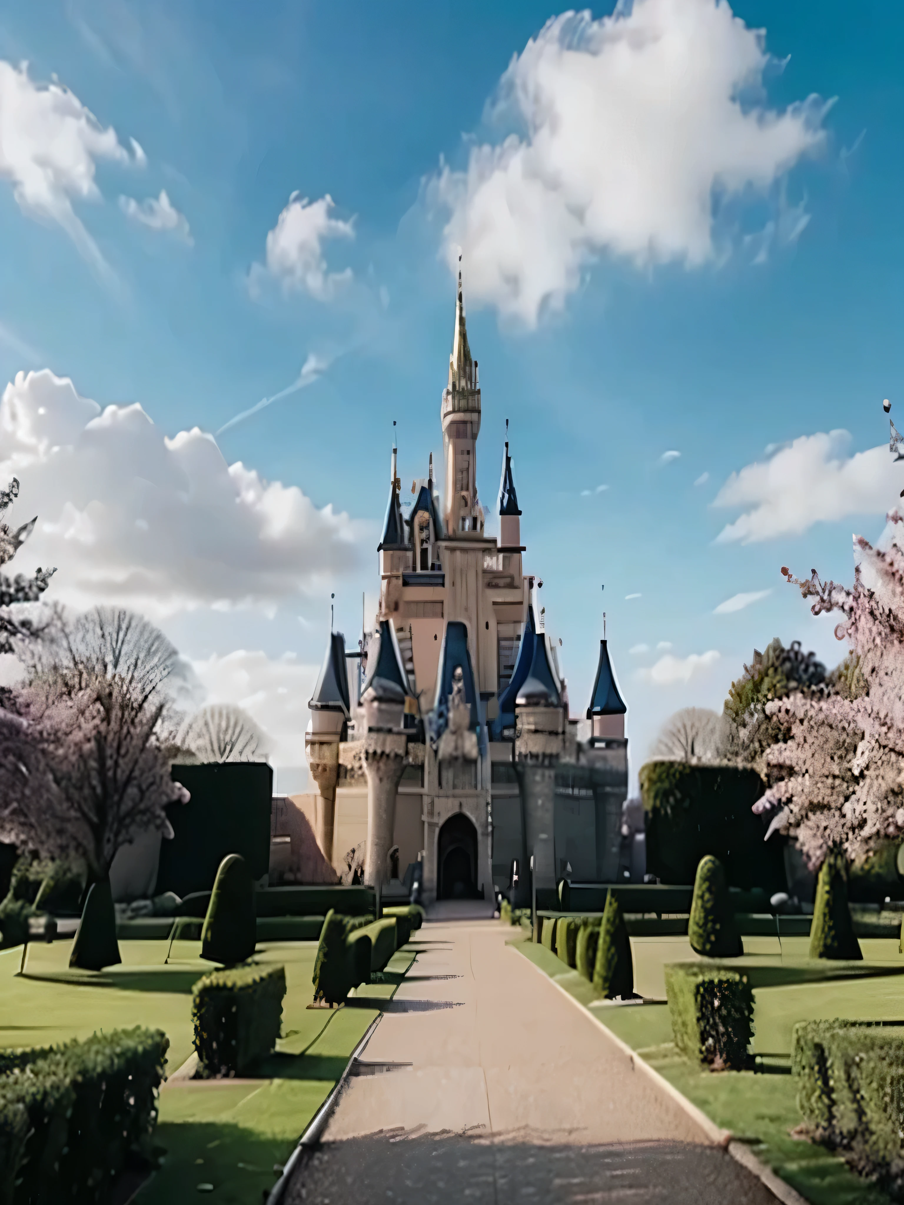 CASTLE WITH Easter theme