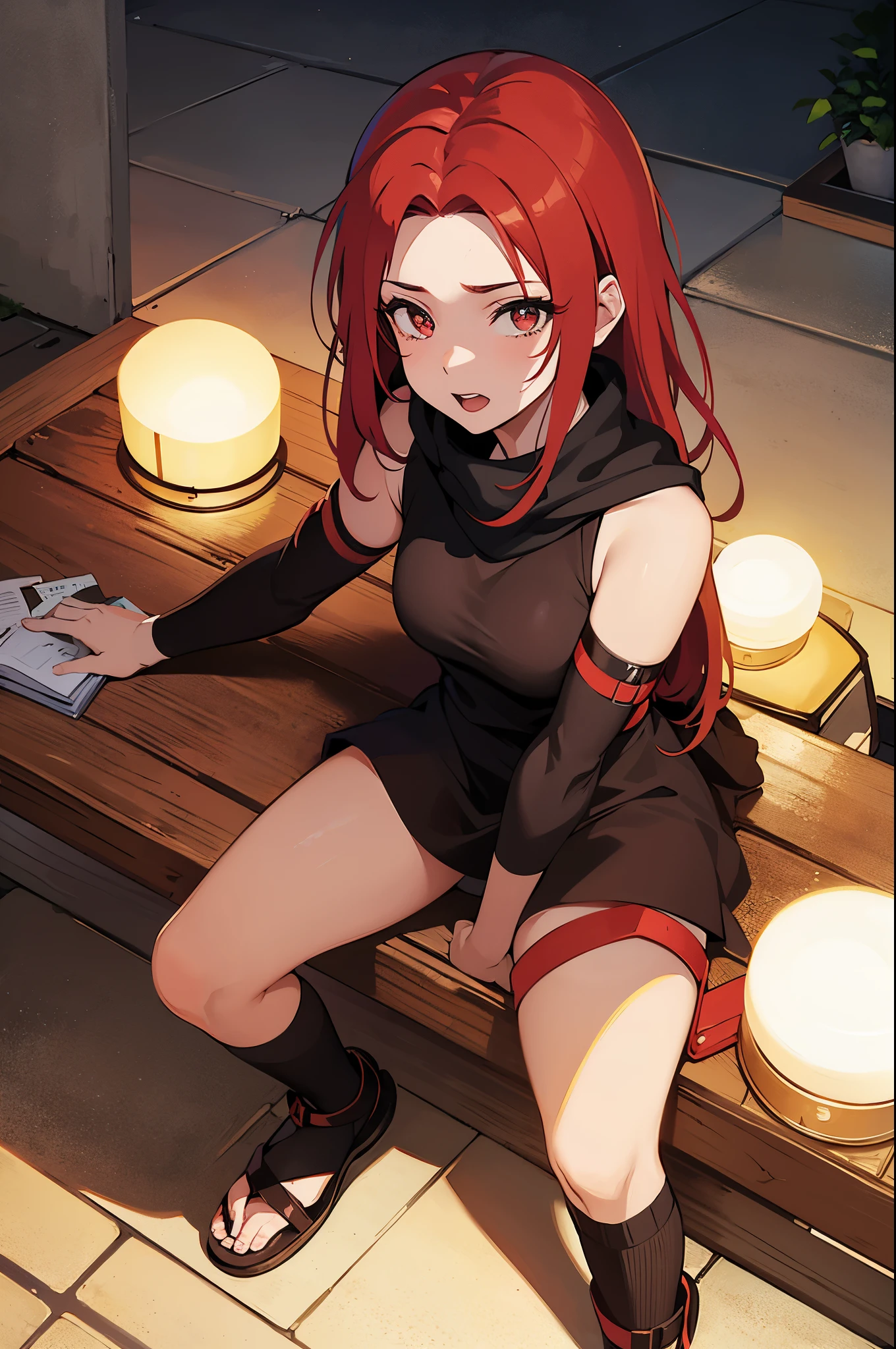 Koshina mother of Naruto, red hair,