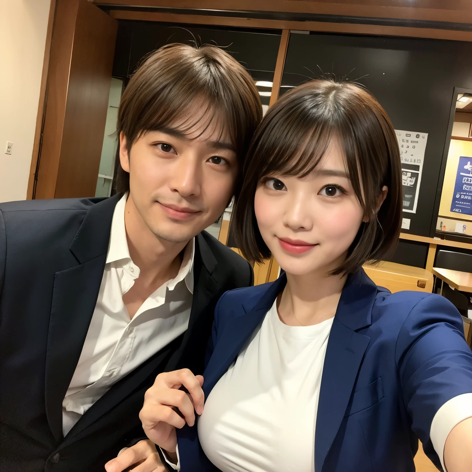 ((Best Quality, 8K, masutepiece :1.3)), (Realistic, Photorealistic:1.4)A pretty woman with perfect figure :1.4, super gigantic breast, Beautiful, Smile, (Bright:1.4), Pretty Woman, (Highly detailed face:1.2), Detailed eyes, 二重まぶた, japanese pretty woman, slim:1.9, slender, Oily skin, Shiny skin, silk hair,Short bob black hair, Huge breasts,Super huge,2 men and women,two shot,2 men and women,two shot,2 men and women,two shot,One Man,2 men and women,Japan men,Looking at the camera,Japan men,two shot,2guys,Selfie Camera,Selfie Camera,husband and wife,husband and wife,a couple,Japan men,two shot,husband and wife,Japan men,two shot,husband and wife,Japan men,two shot,a short bob,Colossal tits,husband and wife,Japan men,husband and wife,Two shots of Japan men,Children's Clothing,Japan men,a couple,ultra gigantic tits,Couple Two Shots,ultra gigantic tits,Uncle and Two Shots,Uncle and Two Shots,Uncle and Two Shots,date,Flirting,Flirting,lovey-dovey,lovey-dovey,Flirting,a couple,a couple,Age difference couple,Age difference couple,Age difference couple,Age difference couple,lovey-dovey,lovey-dovey,chum,chum,lovey-dovey,a couple,Couple in love,man with arm around waist,a short bob,Colossal tits,Selfie Camera,a baby face,Young Face,a baby face,Lori face,Young Face,a baby face,with round face,Faces of schoolchildren,with round face,Faces of schoolchildren,a baby face,childlike face,with round face,a baby face,Elementary school girl,Inside the tavern,Face of 10 year old girl,Early life,Children's Clothing,Children's Clothing,Children's Clothing,Schoolchildren's uniforms,clothes for elementary school students,Colossal tits,Colossal tits,Colossal tits,Plump body,ultra gigantic tits,Colossal tits,with round face,a miniskirt,Women's clothing,Inside the tavern,Inside the tavern,Schoolchildren's uniforms,Children's Clothing,Schoolchildren's uniforms,Colossal tits,Colossal tits,lovey-dovey,plaid skirts,Inside the tavern,Inside the tavern,Inside the tavern,Tavern at night