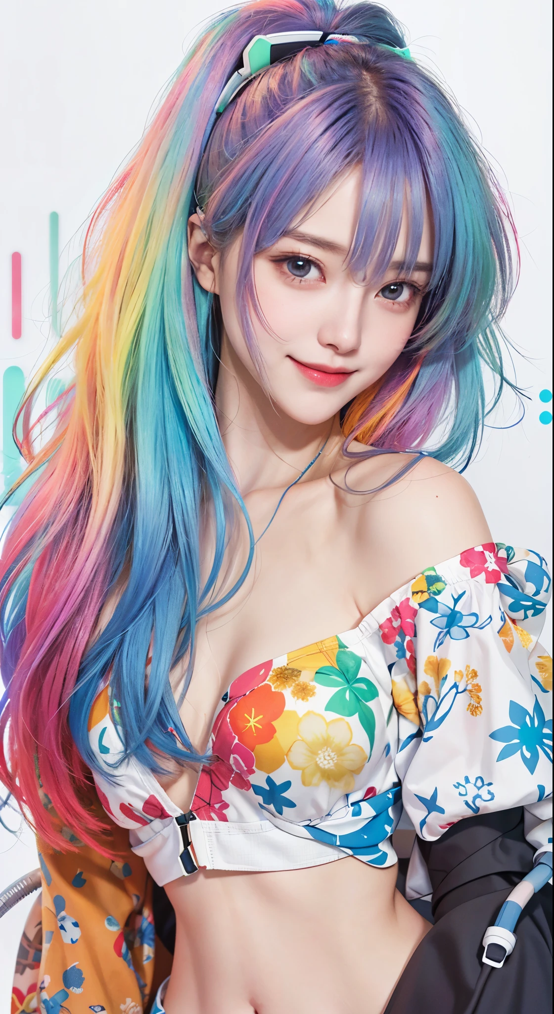 1 Jill alone. (3k RbeW photo, bart quality, master piece 12) (Realistic photo quality 1. be) (Highly detailed CG Unity and k wlpaper) (Cyborg 1.2 inch body neon: 1.2). manipulator, manipulatorーハンリッチカラー. colored hair.(smile)