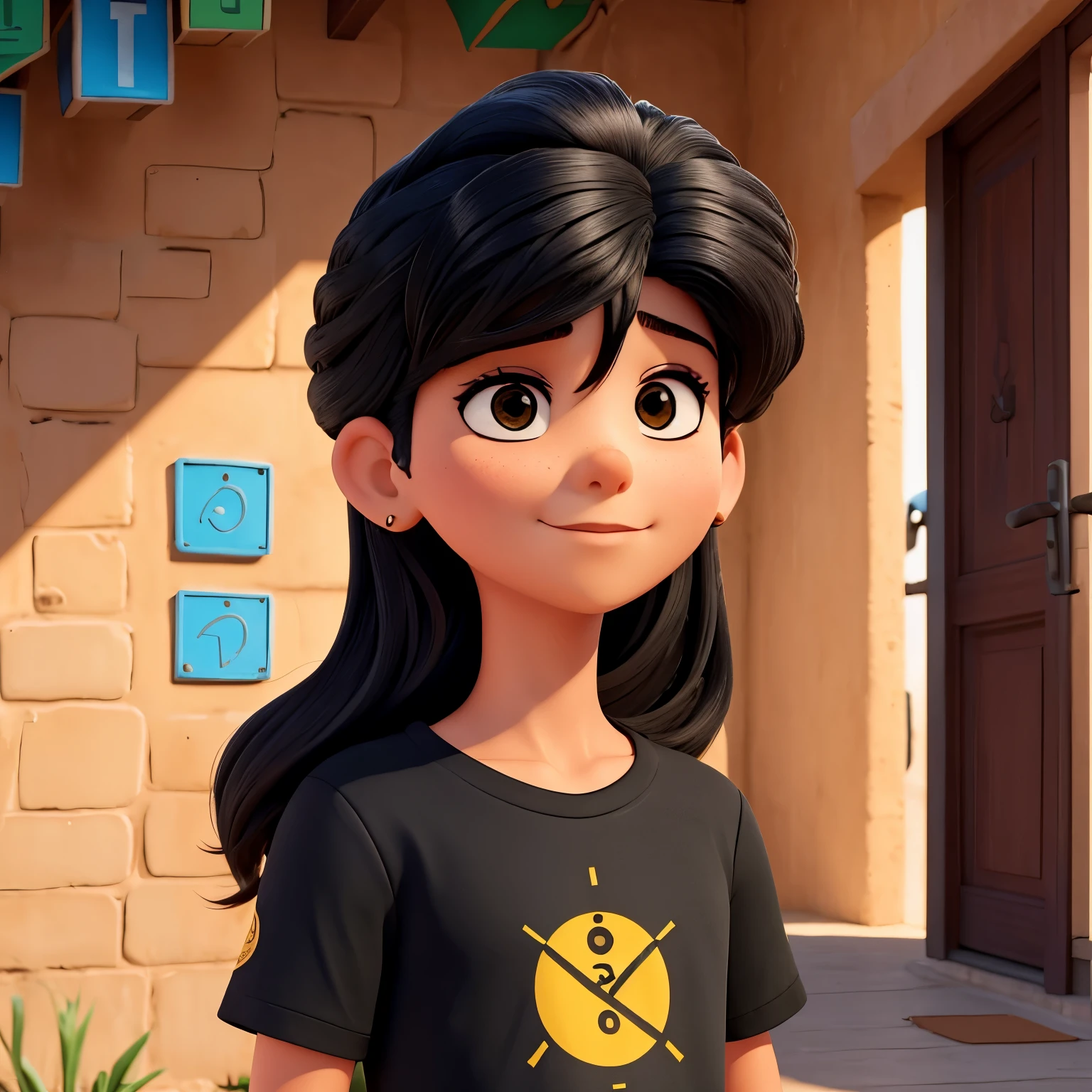 Rapaz, moreno de cabelo preto, blusa amarela fazendo o sinal da letra L.