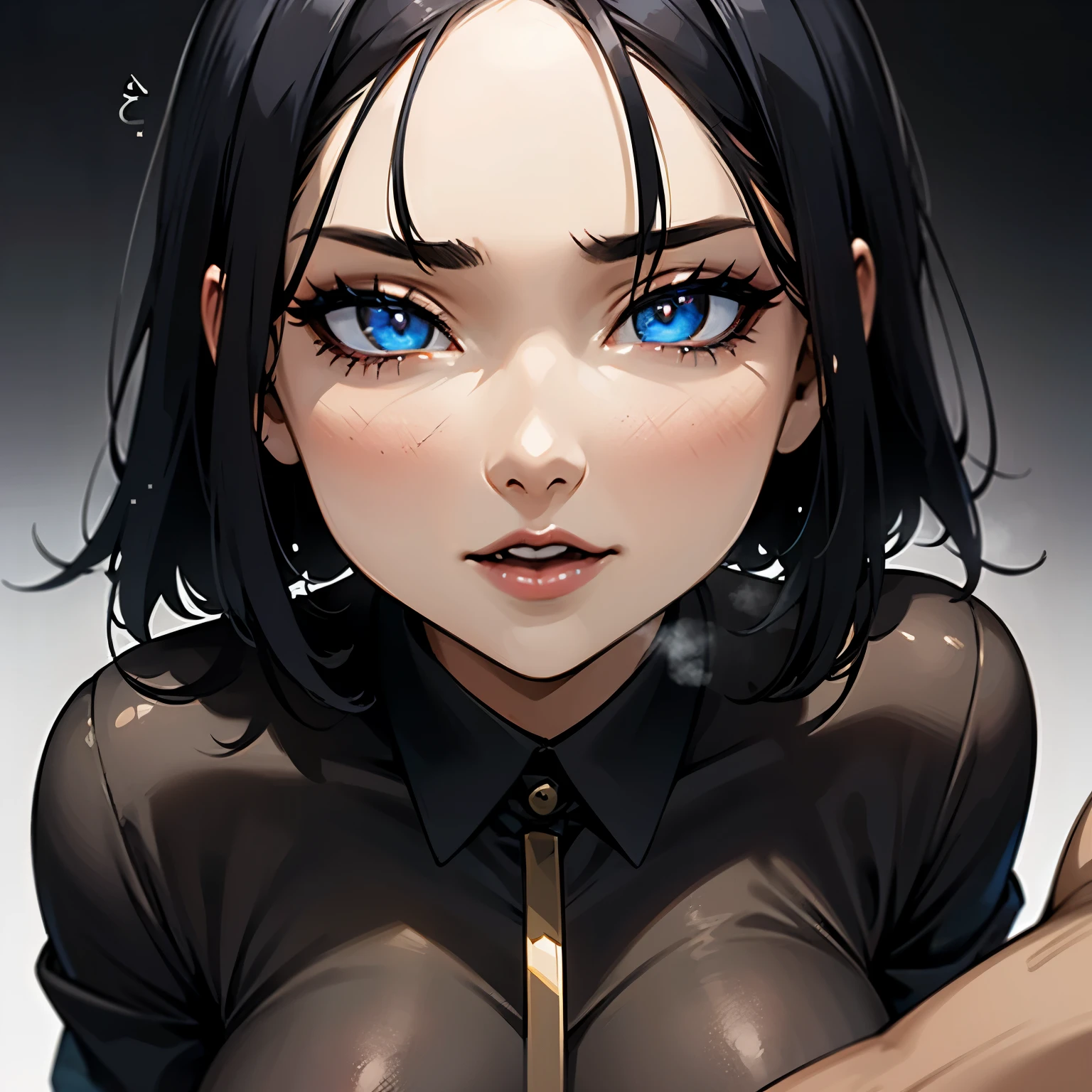 (NSFW), (porn star), highly detailed and explicit CG Unity 8K wallpaper, ultra-realistic and highly textured, intimate scene, close-up view, focus on facial expressions and body language, professional lighting, black background, sleek and seductive appearance, voluptuous figure, passionate and intense performance, full lips, sensual gaze, provocative and alluring, magnificent detail, artistic and erotic masterpiece, realistic and lifelike, viewers discretion advised, captivating and enticing, sparkling eyes, professional attitude, raven black hair, alluring outfit, seductive and tantalizing,